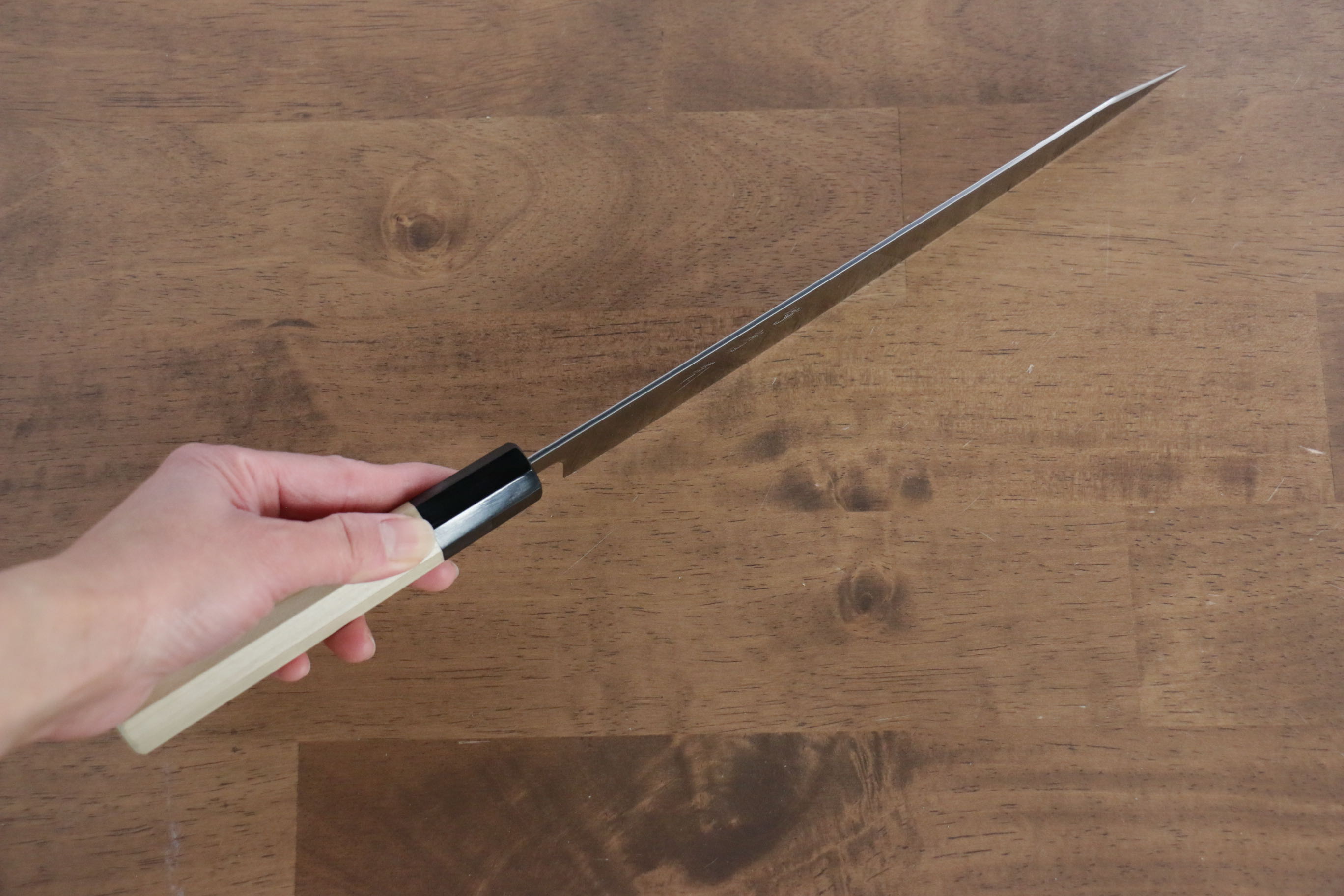 Premium Jikko SG2 Kiritsuke Sujihiki 230mm Japanese Chef Knife - Magnolia Wood Handle - Professional Slicing Knife for Sushi, Meat & Vegetables - Ideal for Chefs & Home Cooks