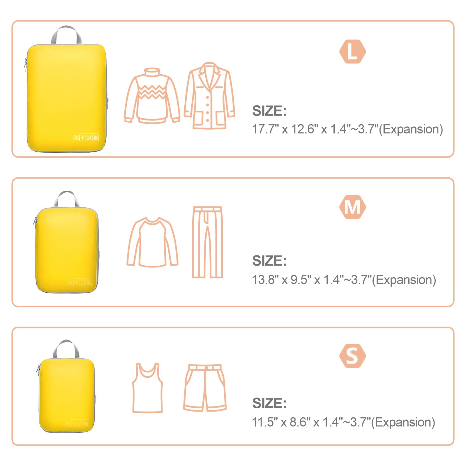 Cambond Compression Packing Cubes for Travel - 4-Piece Set of Lightweight Luggage Organizers for Women | Space-Saving Travel Essentials for Carry-On Suitcases & Backpacks | Perfect for Business Trips, Vacations & Weekend Getaways