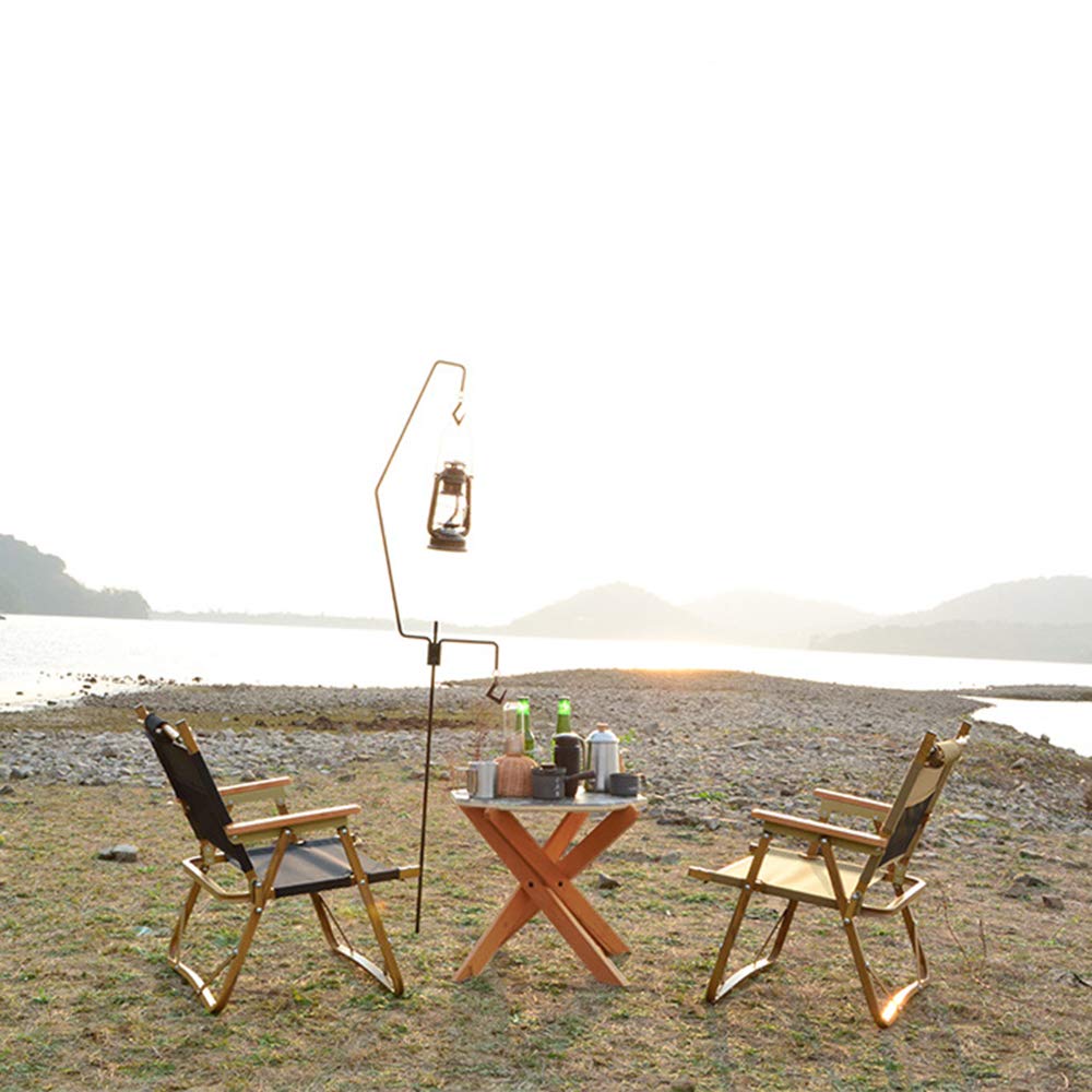 Lixada Portable Foldable Wooden Chair - Ultralight Camping Chair for Outdoor Activities, Beach, Fishing, Picnics & Relaxing | Compact & Durable Design for Travel, Hiking & Backpacking