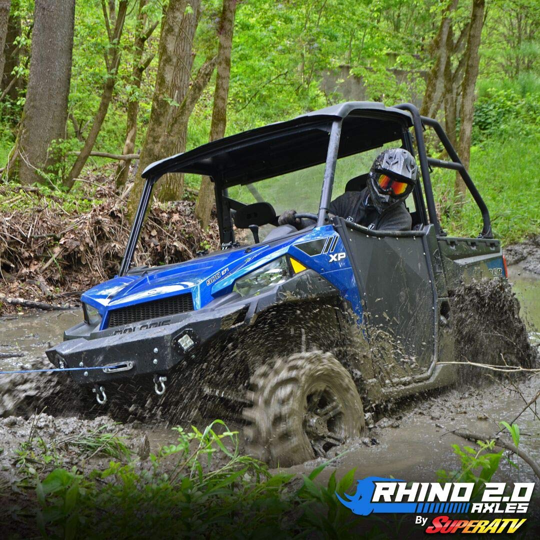 SuperATV Heavy Duty Rhino 2.0 Rear Axle for 2011-2015 Can-Am Commander 800/1000/MAX - Chromoly Steel Construction, 2X Stronger Than Stock Axles, Proprietary Heat Treatment - Perfect for Off-Roading, Trail Riding & Extreme Terrain Adventures