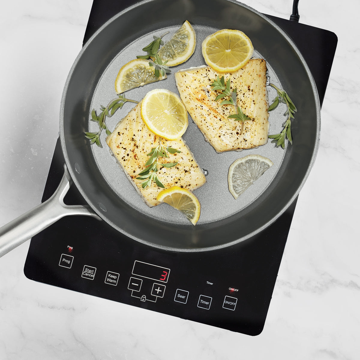 GP5 Colors Ceramic Nonstick 11-Piece Cookware Set with Mirror Handles | Cloud Cream - Perfect for Everyday Cooking, Baking & Serving | Oven & Dishwasher Safe