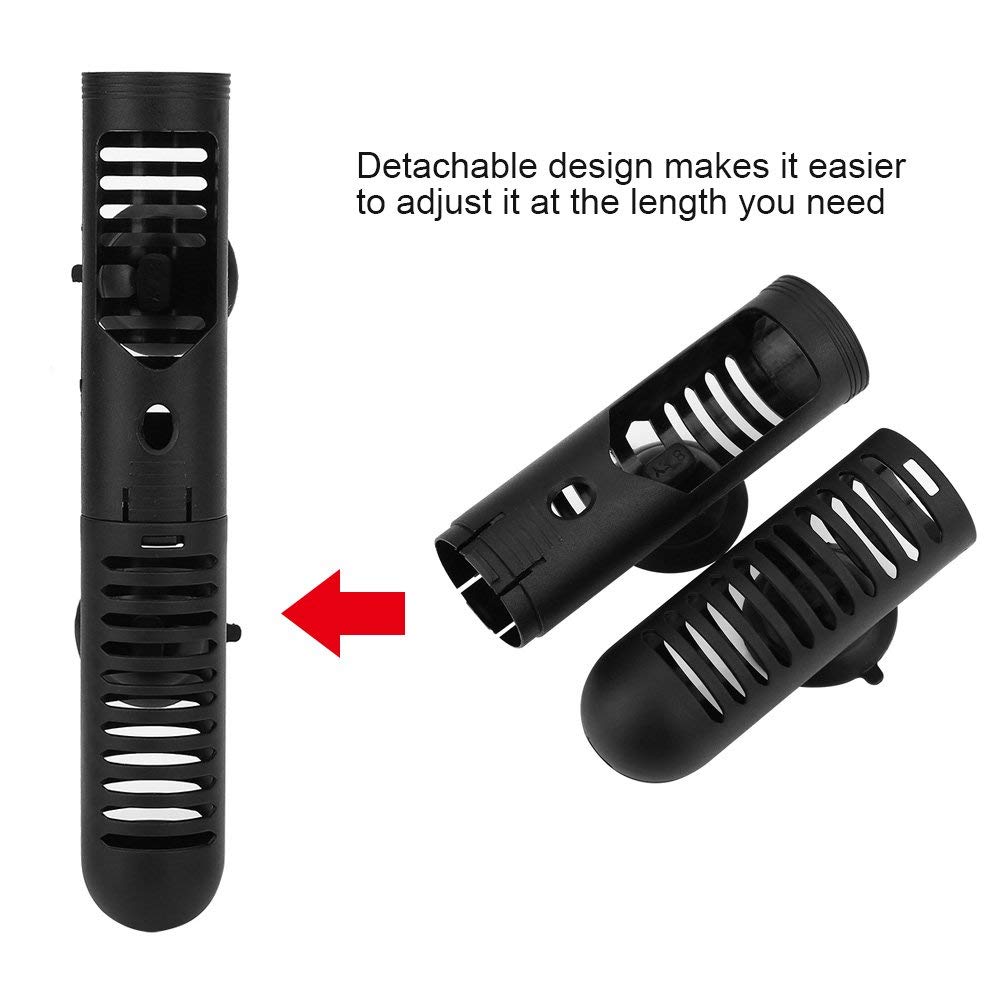 Fdit Aquarium Fish Heater Protective Cover - Detachable Design with Suction Cups for Fish Tank Water Heating - Perfect for Freshwater & Saltwater Aquariums, Fish Breeding & Home Decor