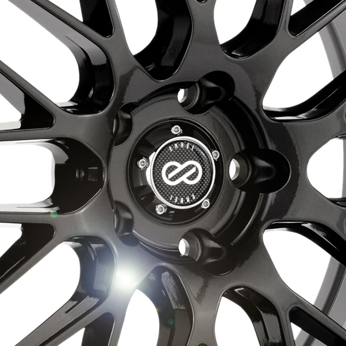 Enkei EKM3 17x7 Gunmetal Wheels 5x114.3 Bolt Pattern - Premium Alloy Rims for Cars, SUVs & Trucks - Perfect for Street Performance & Custom Styling (442-770-6545GM)