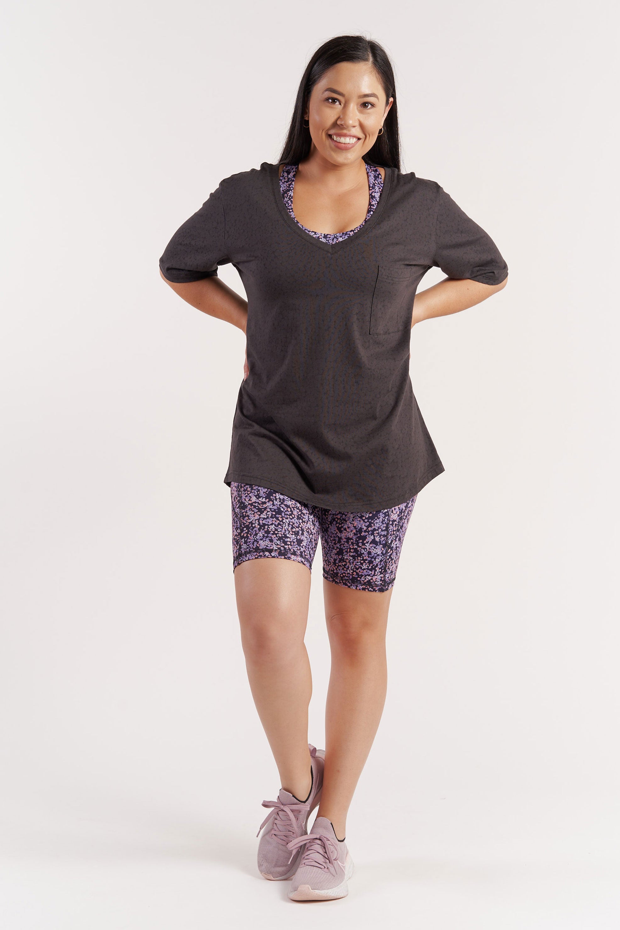 Stylish Burnout Black Pocket T-Shirt for Men & Women - Casual Comfort Fit Tee for Everyday Wear, Outings & Layering