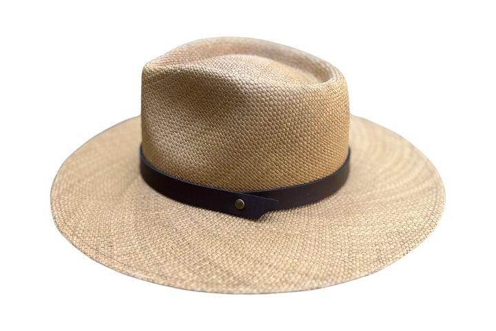 Premium Panama Hat Afuera in Tobacco Color - Stylish Sun Protection for Outdoor Activities, Beach, and Travel