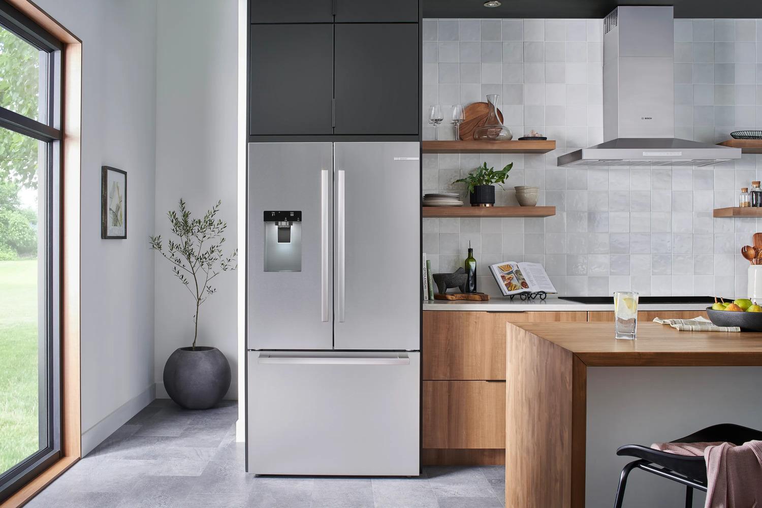 Bosch B36FD52SNS 500 Series 36-Inch French Door Refrigerator with Bottom Freezer - Stainless Steel Anti-Fingerprint Finish - Perfect for Modern Kitchens & Open Floor Plans
