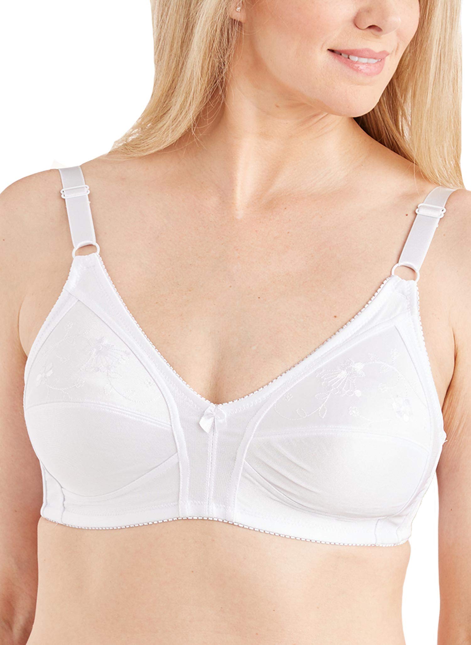 AmeriMark Women's Plus Size Wireless Bras 2-Pack - Comfortable Full Figure Support for Everyday Wear, Work & Leisure