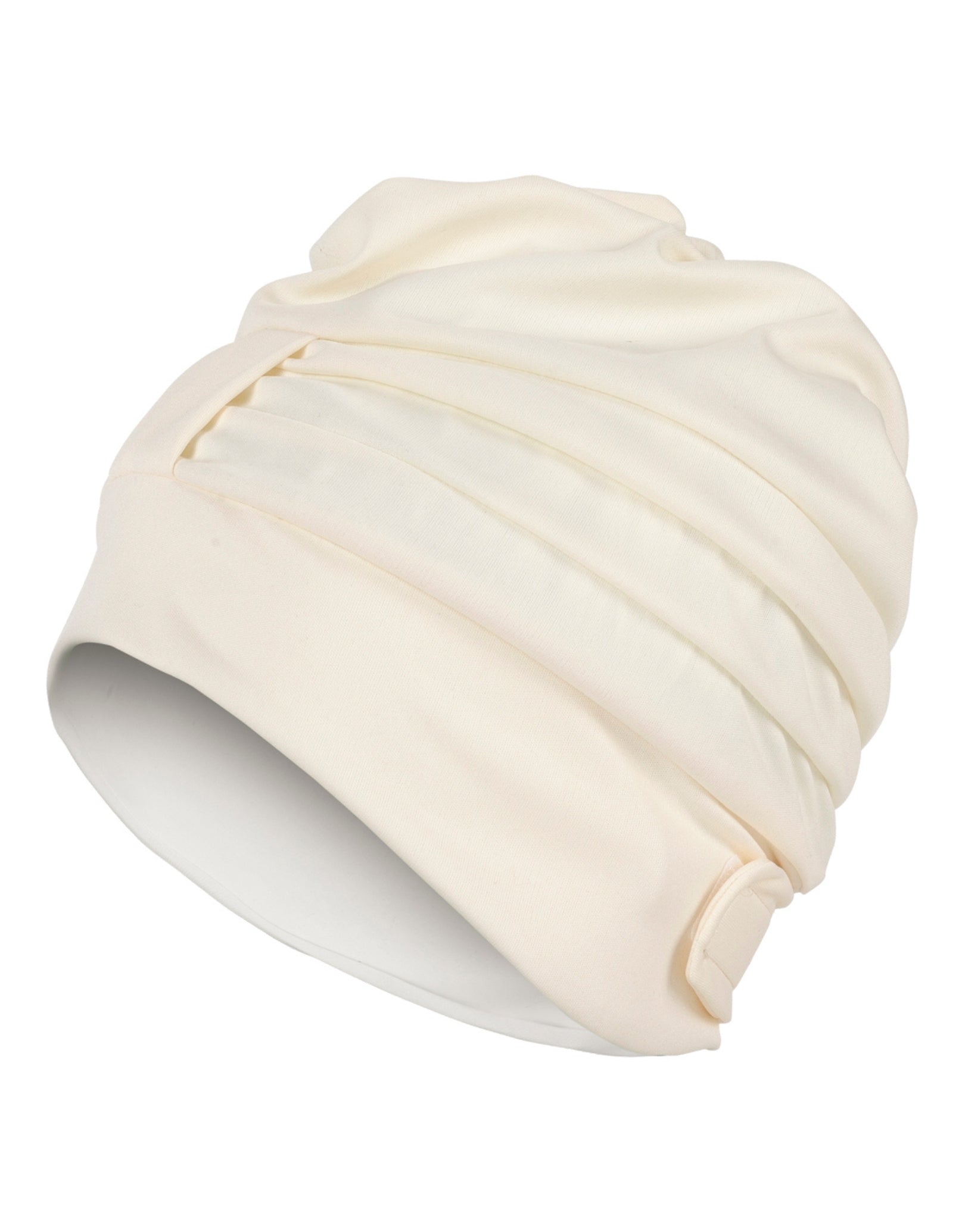 Waterproof Draped Fabric Swim Cap for Women & Men - Comfortable Silicone Swimming Cap for Long Hair - Ideal for Pool, Beach & Competitive Swimming