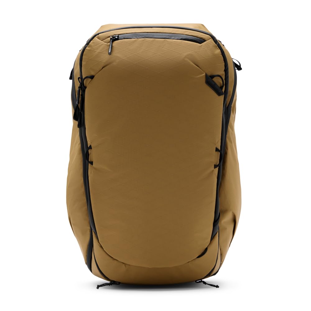 Peak Design Travel Backpack 45L Expandable (30-35-45L) - Coyote Color - Perfect for Hiking, Business Trips & Air Travel Carry-On