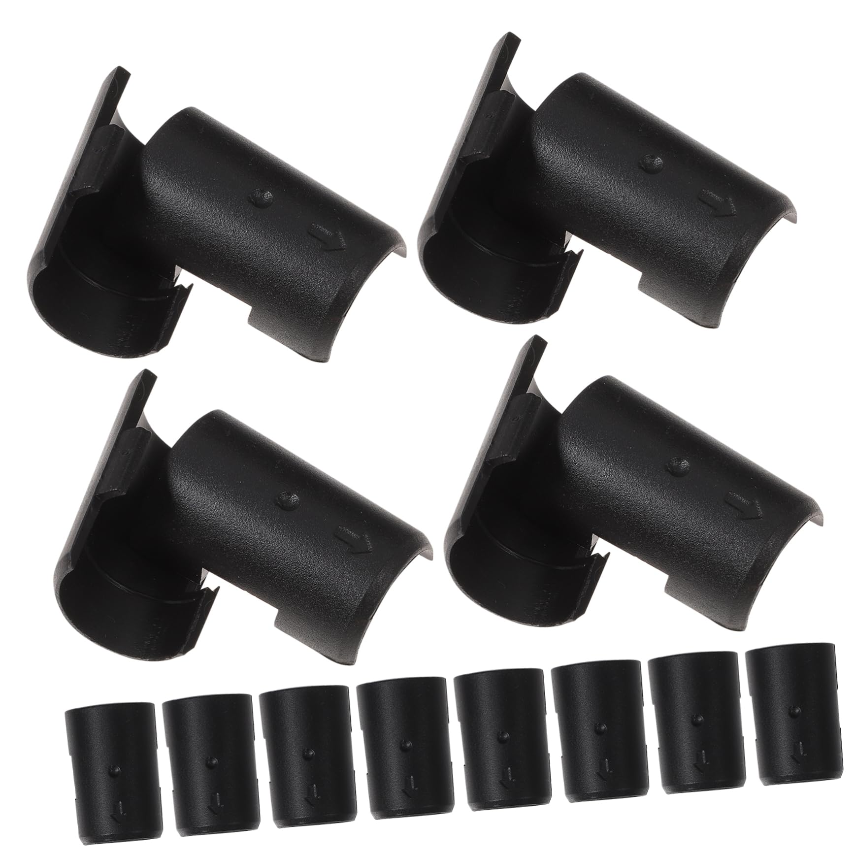 32 Pairs Shelf Lock Clips for Wire Shelving - Plastic Static Clips Split Sleeves for Organizing Pantry, Garage & Closet Storage - Secure Shelves & Prevent Items from Falling