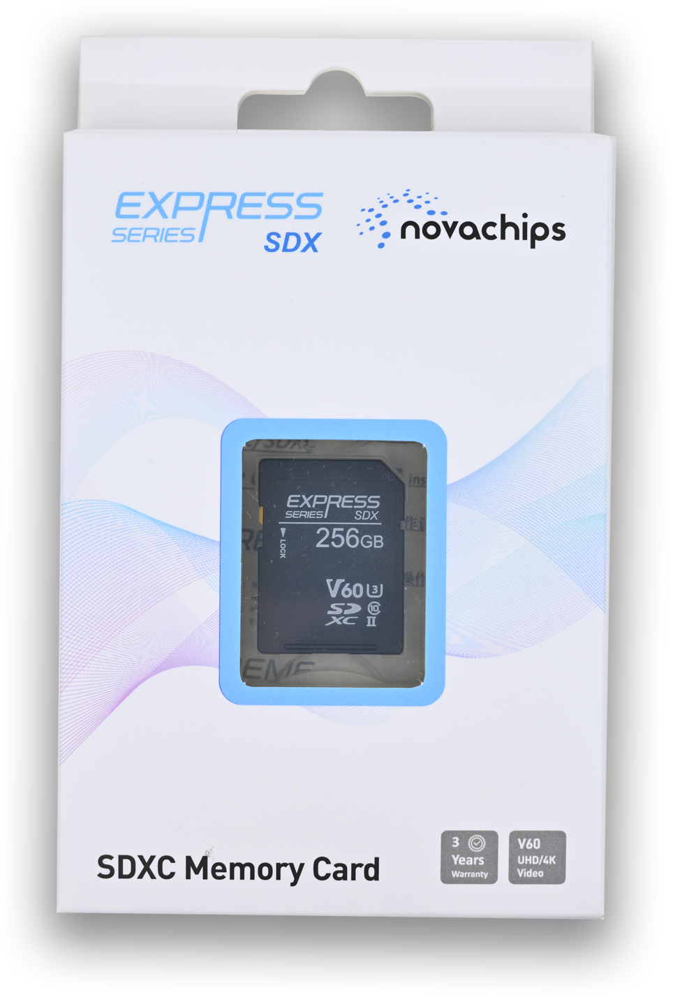 Novachips 256GB Express Series SDXC UHS-I U3 V30 Memory Card - High Speed for DSLR Cameras, 4K Video Recording & Action Cameras