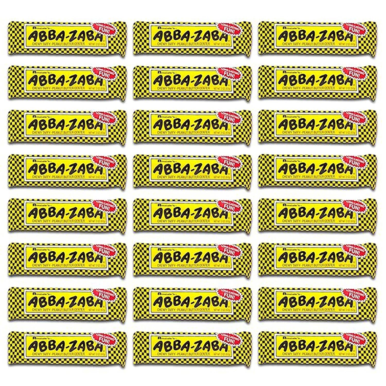 Annabelle's Abba Zaba Mini Bar - 2.5lb Bag of Chewy Taffy Candy | Perfect for Halloween Treats, Party Favors & Office Snacks