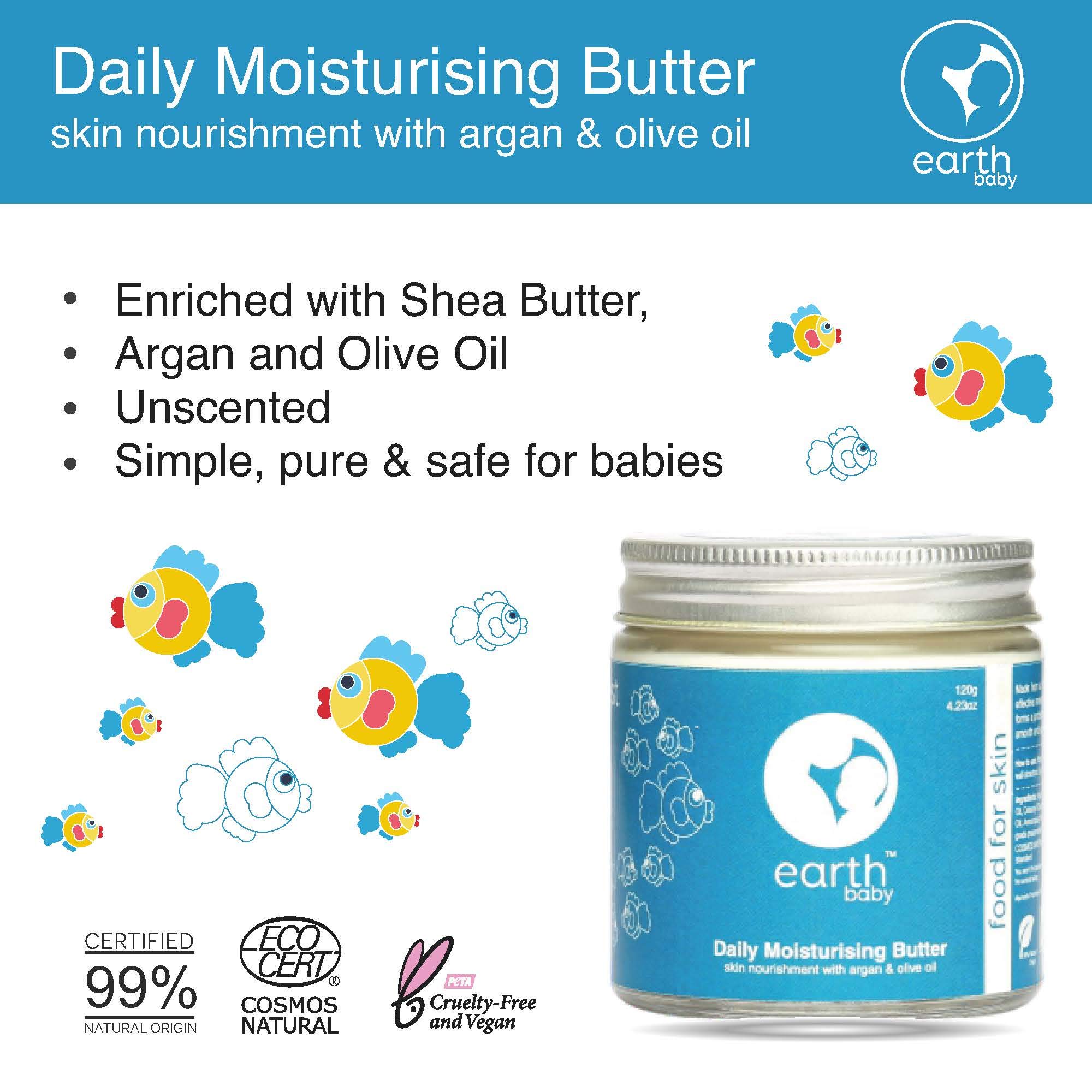 Earthbaby Baby Moisturizing Lotion - 99.69% Natural, 100% Vegan, Fragrance-Free, Hypoallergenic for Sensitive Skin, 9.2 fl oz | Gentle Hydration for Newborns & Kids | Daily Baby Care, Eczema Relief, Dry Skin Treatment