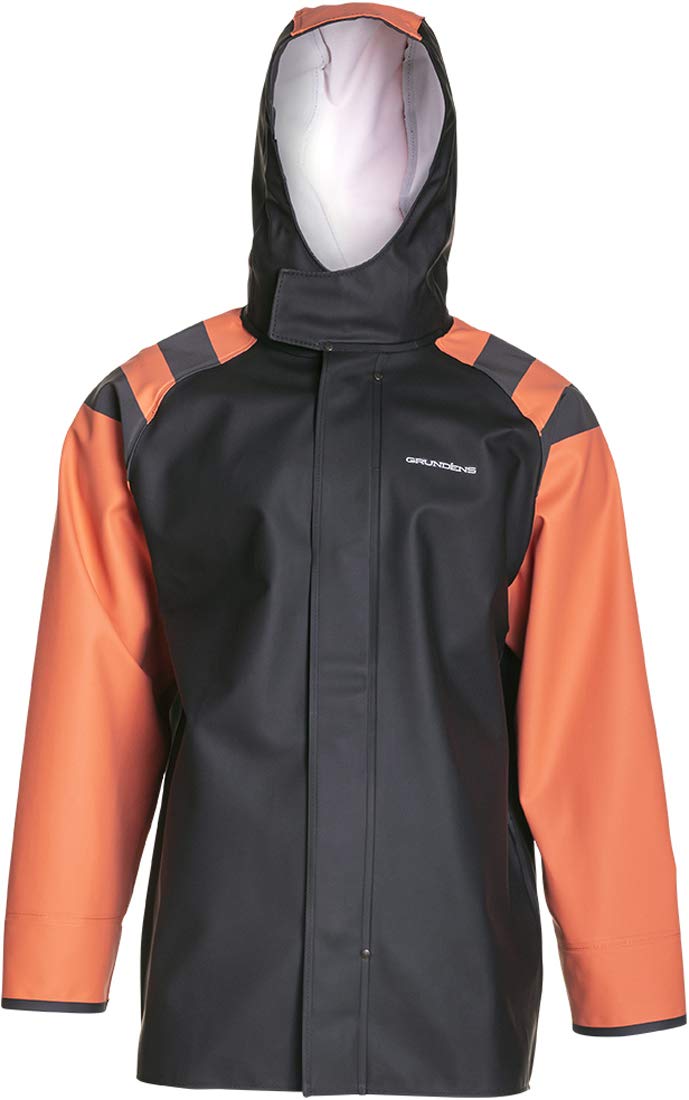 Grundéns Men's Hooded Jacket - Waterproof & Windproof Fishing Raincoat for Outdoor Activities - Perfect for Fishing, Hunting, and Hiking in All Weather Conditions