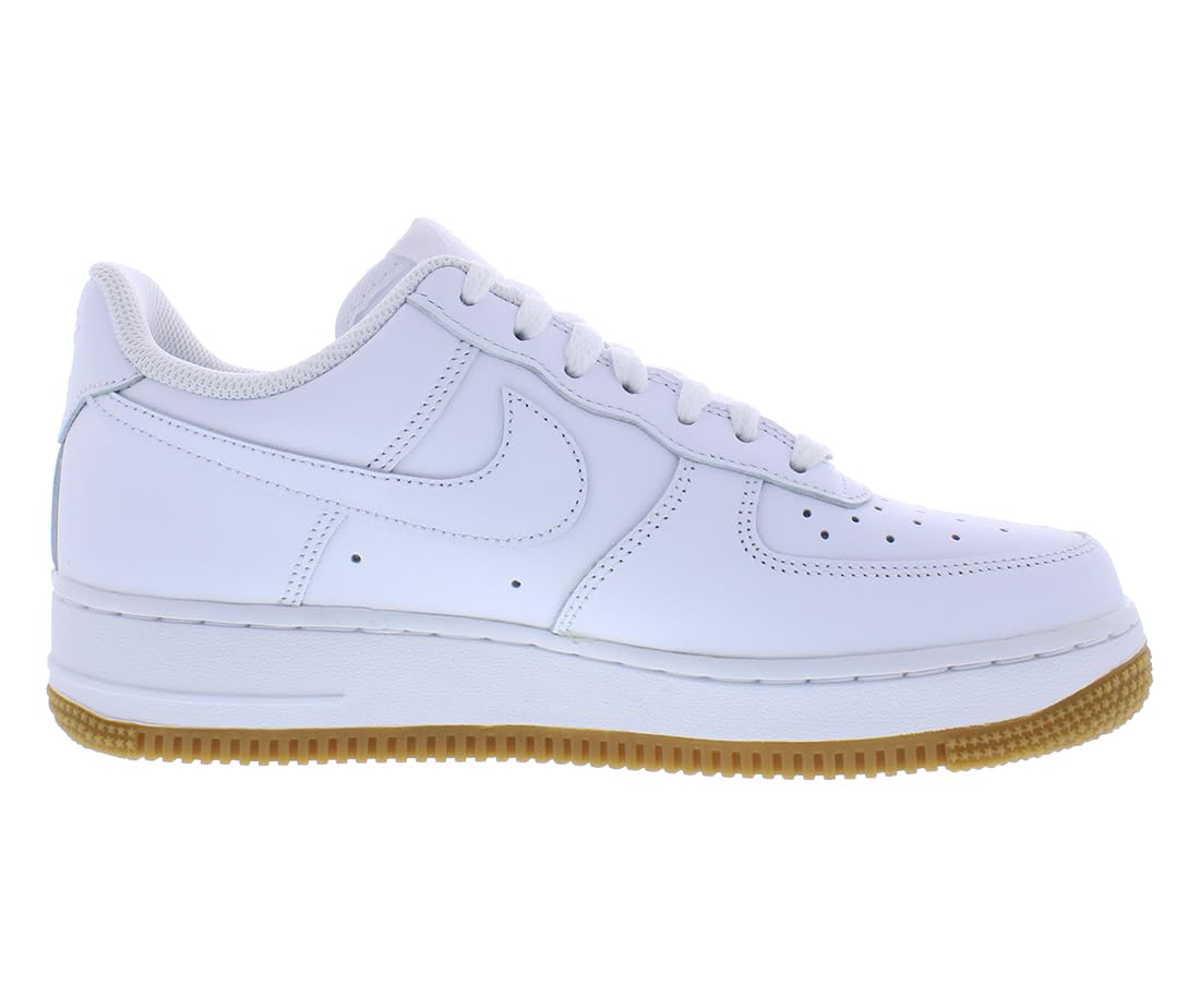 Nike Men's Air Force 1 Low '07 White Sneakers - Classic Casual Shoes for Everyday Wear, Street Style & Basketball Court Fashion