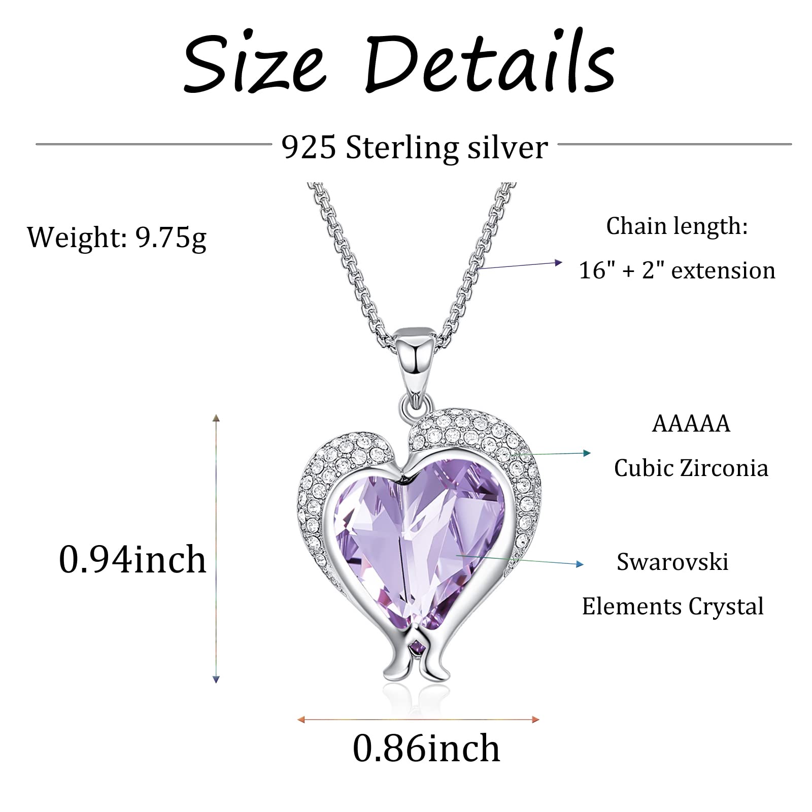 Sterling Silver Dolphin Necklace for Women - Heart of The Ocean Cubic Zirconia Pendant Jewelry Gift for Mom Birthday with Gift Box | Elegant Everyday Wear, Special Occasions & Anniversary Gifts