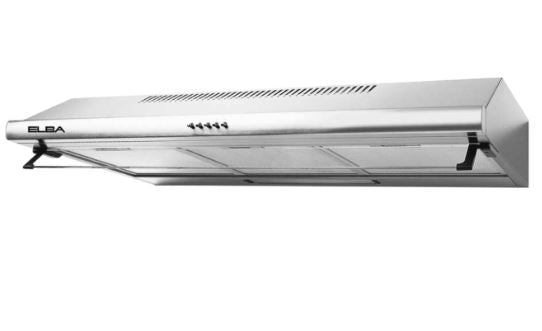 Elba EBCH 101/90 HM 90cm Stainless Steel Cooker Hood - Powerful Kitchen Extractor Fan with LED Lighting - Perfect for Modern Home Cooking & Ventilation
