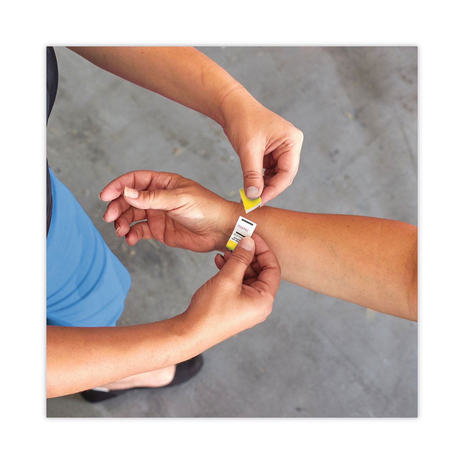 Advantus Numbered Wristbands for Crowd Control - Sequential Yellow Wristbands 9.75 x 0.75 Inches - Pack of 500 | Perfect for Events, Concerts, Festivals & VIP Access Management