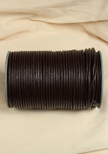 Premium 4mm Leather Cord for Jewelry Making - 25 Meters Brown - DIY Bracelets, Necklaces & Craft Projects
