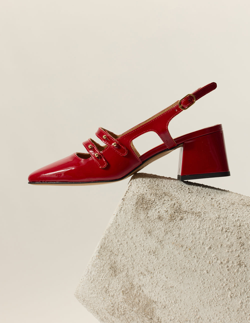 Soline Red Patent Leather High Heels - Elegant Women's Dress Pumps for Parties, Weddings & Office Wear