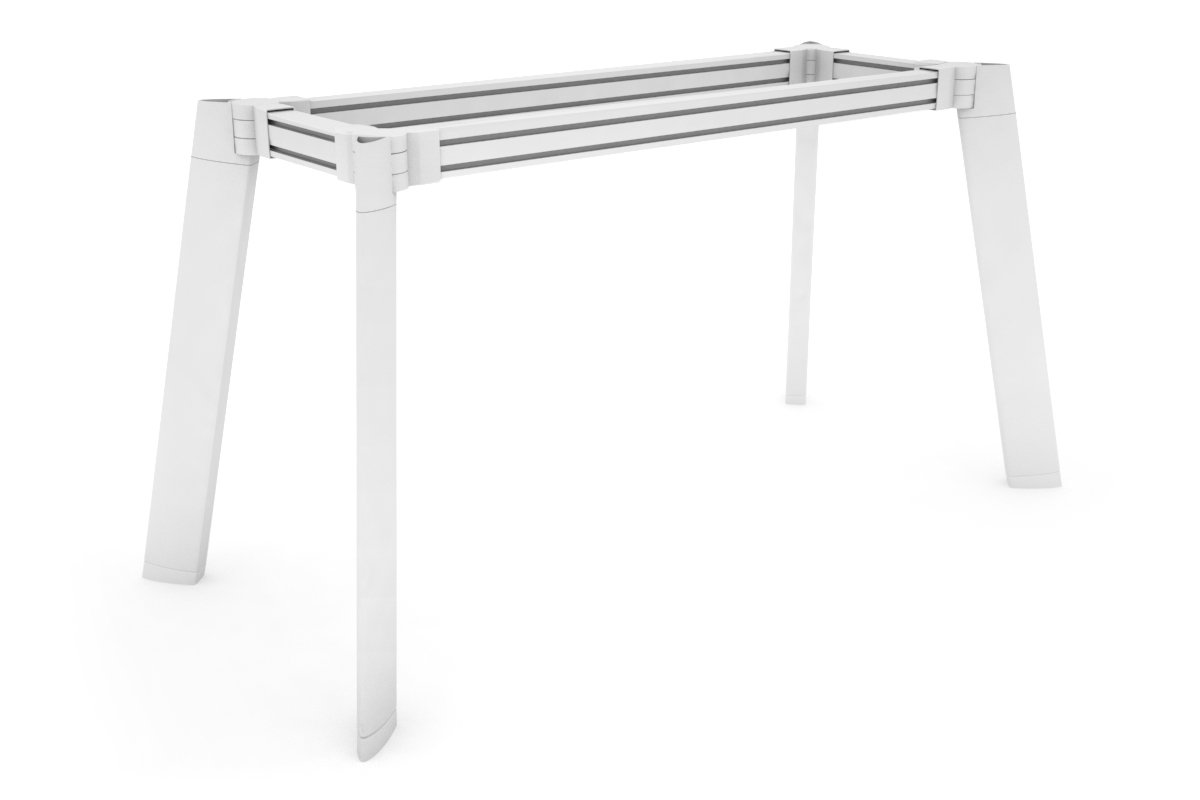 White Rectangle Switch Dry Bar Table Frame - Sturdy & Modern Bar Table for Home, Office, or Commercial Use - Perfect for Dining, Entertaining, or Workspace Setup