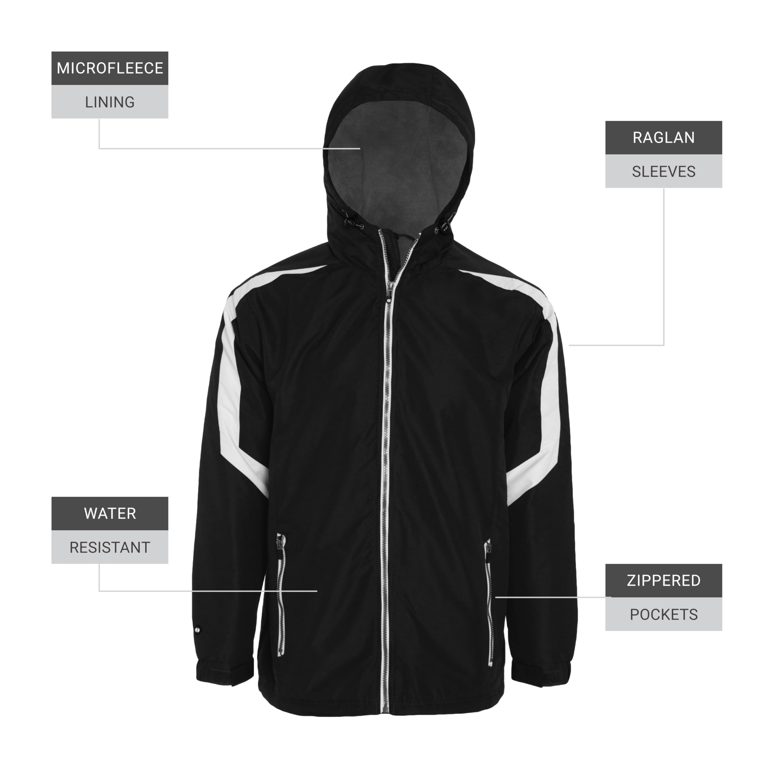 Holloway Charger Jacket - Water-Resistant Windbreaker for Men, Lightweight Athletic Fit Outdoor Jacket for Running, Hiking & Travel