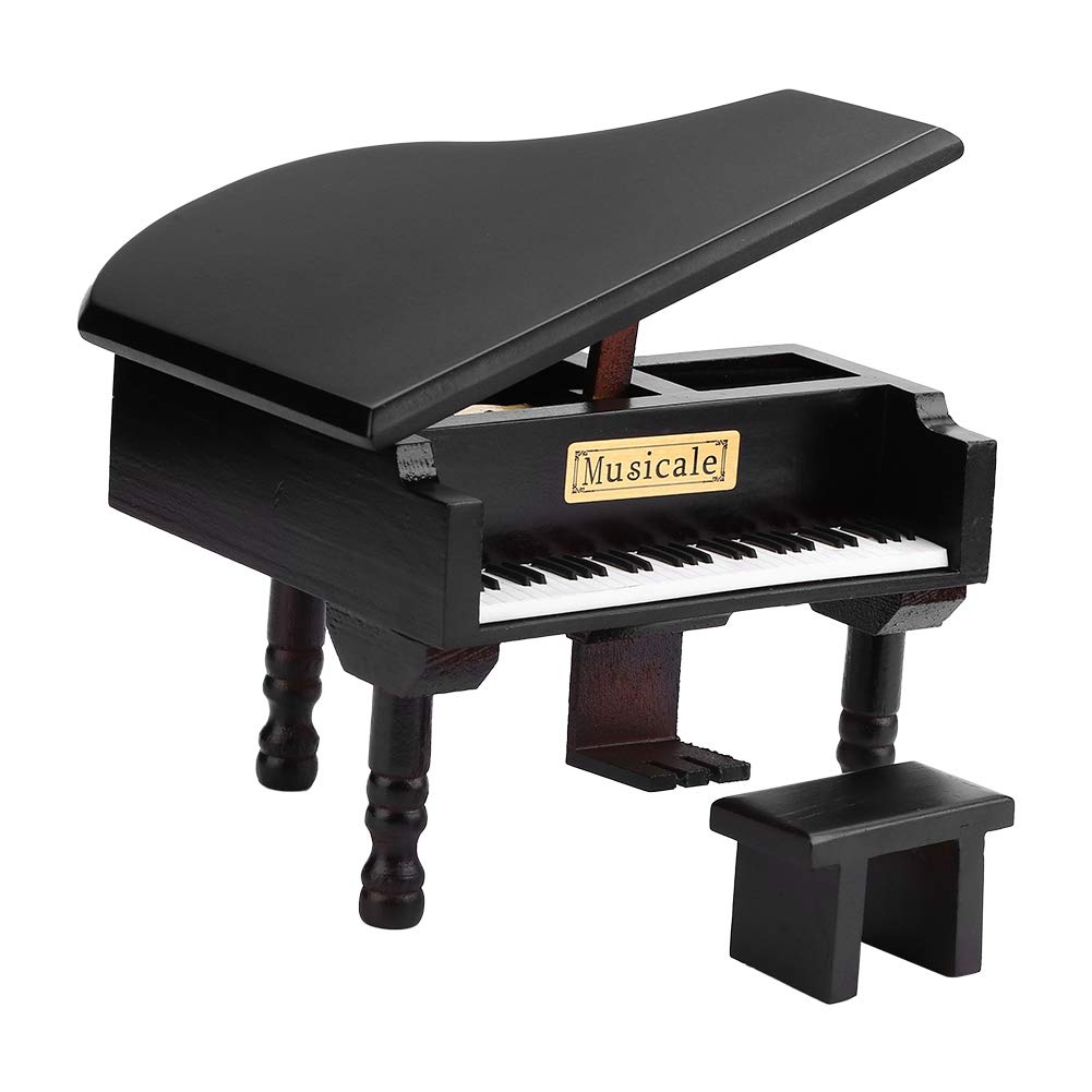 Zerodis Wooden Wind-Up Piano Music Box - Handcrafted Musical Gift for Birthdays, Valentine's Day, Anniversaries & Special Occasions | Perfect Romantic Home Decor & Keepsake for Music Lovers