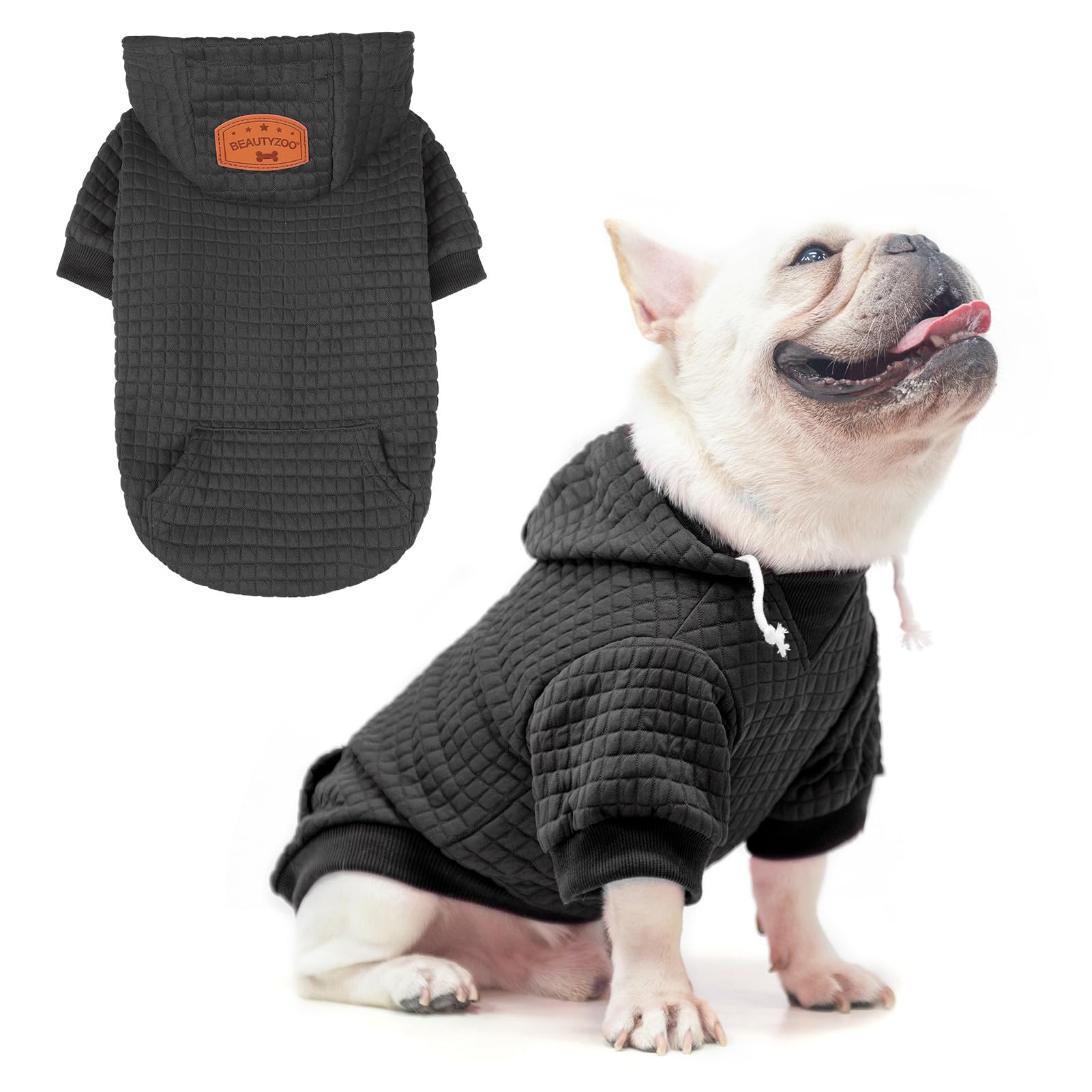 BEAUTYZOO Warm Dog Hoodie for Small, Medium & Large Dogs - Cozy Winter & Fall Dog Sweater with Pocket for Puppies, Bulldogs, Pitbulls & Cats - Perfect for Outdoor Walks & Indoor Comfort