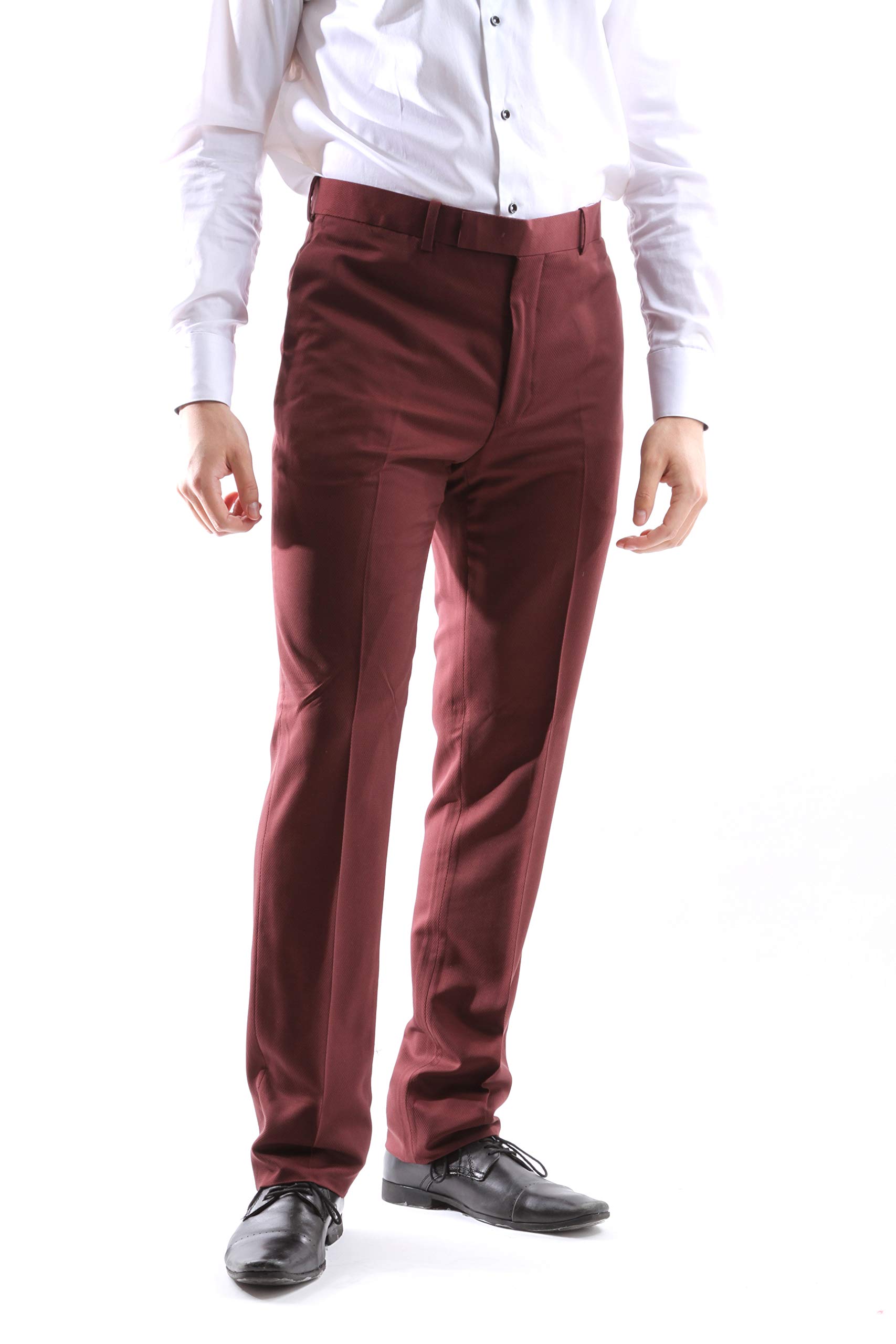 Premium Men's 150s Wool Single Breasted 2-Button Slim Fit Suit - Formal Business Attire for Weddings, Interviews & Office Wear
