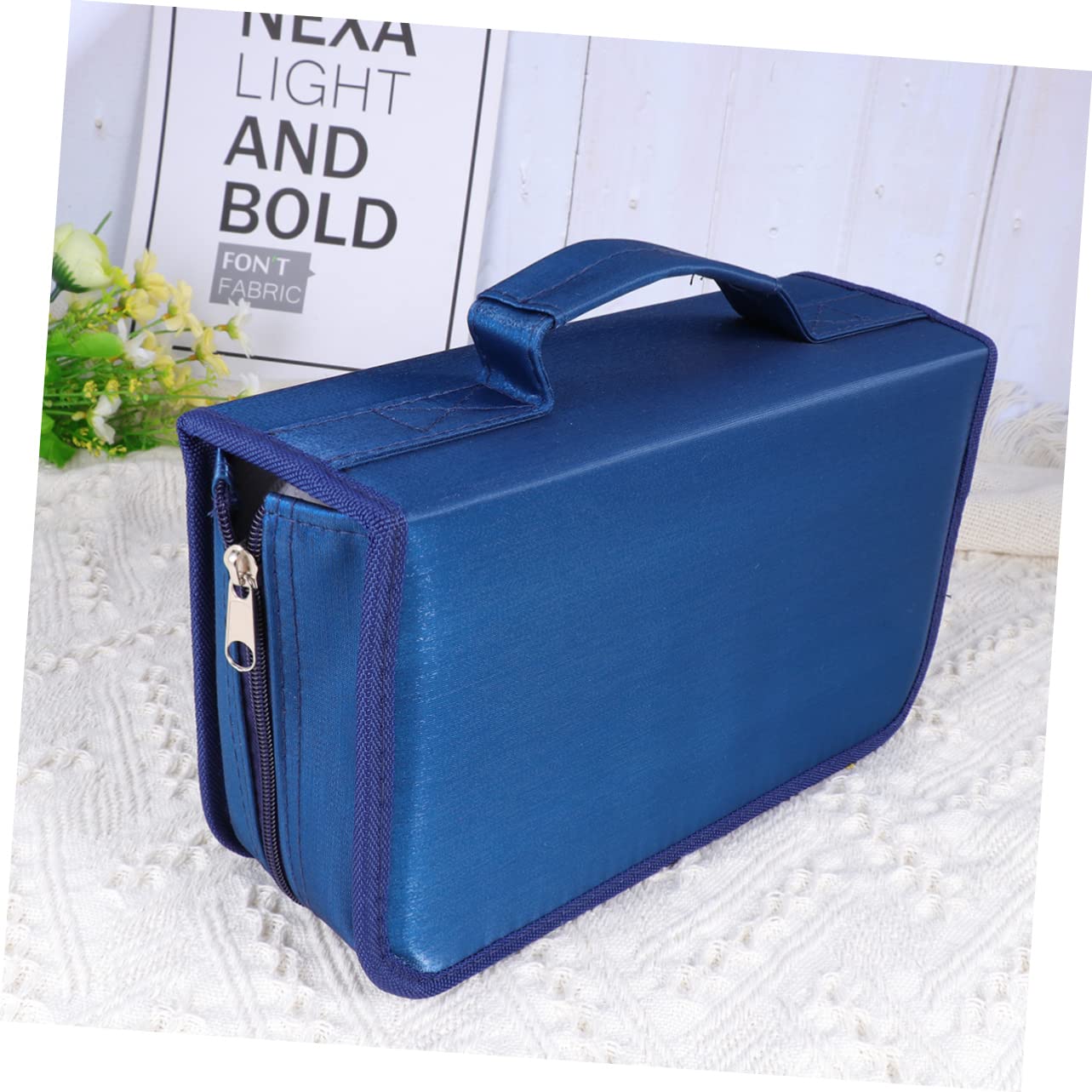 Amosfun 3-Pack 128 Capacity DVD CD Storage Case - Portable Hard Shell Disc Organizer with Car Holder & Stand for Home, Office, and Travel Use