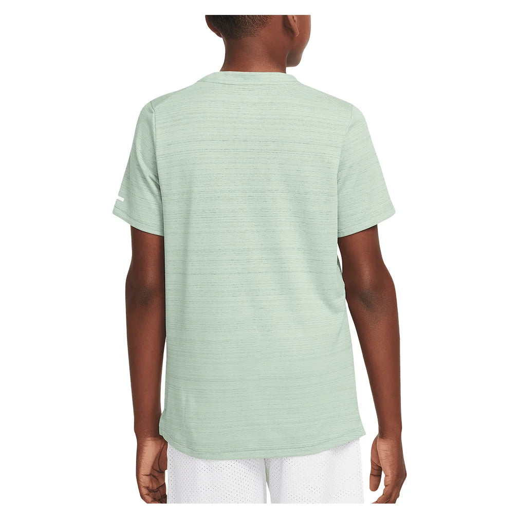 Boys' Dri-FIT Short Sleeve Running Shirt - Breathable Quick-Dry Athletic Top for Kids' Sports & Summer Workouts