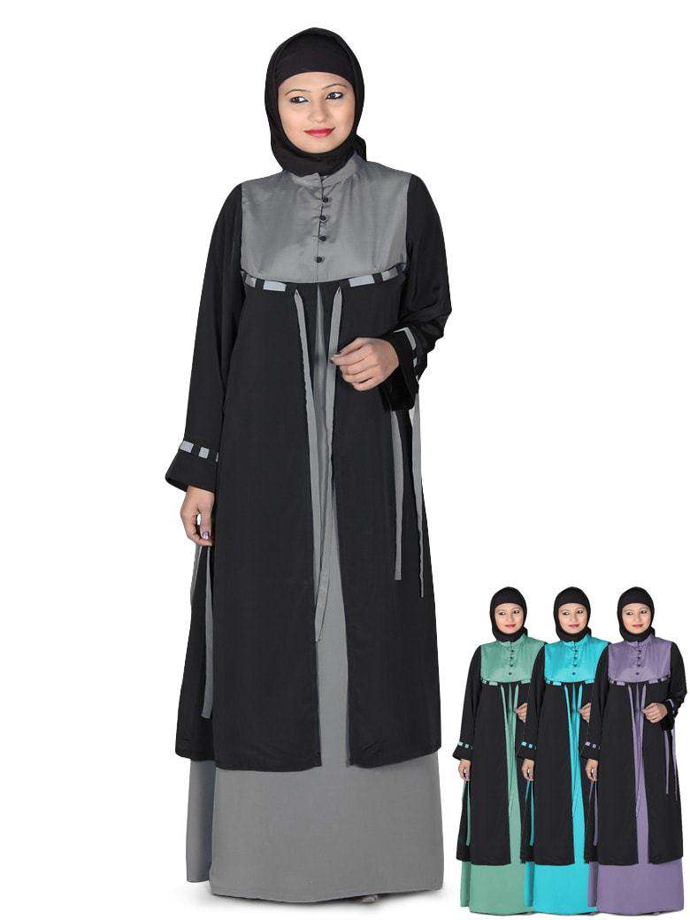 Elegant Amina Abaya - Modest Islamic Dress for Women - Perfect for Prayer, Eid, and Special Occasions