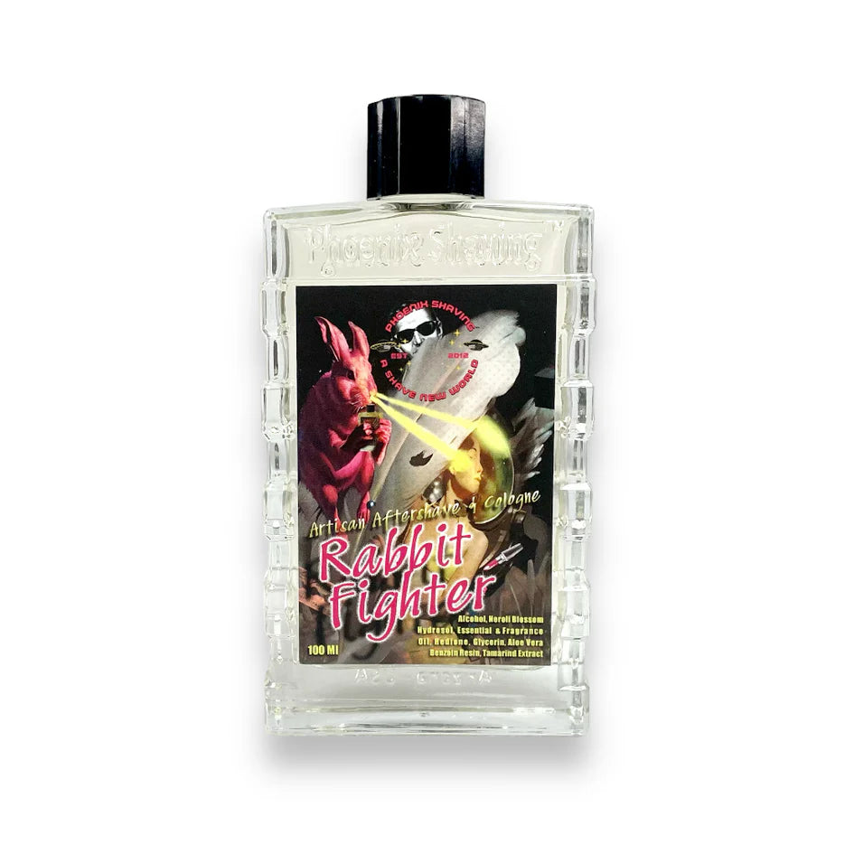 Phoenix Shaving Rabbit Fighter Aftershave & Cologne for Men - Premium Post-Shave Balm & Fragrance - Perfect for Daily Grooming & Special Occasions