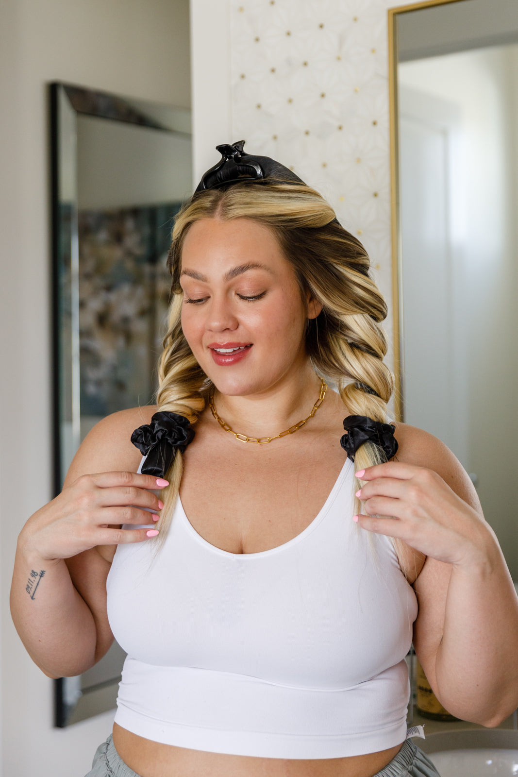 Got Your Back Heatless Curling Set in Leopard Print - No Heat Hair Curlers for Overnight Waves - Perfect for Home, Travel & Special Occasions