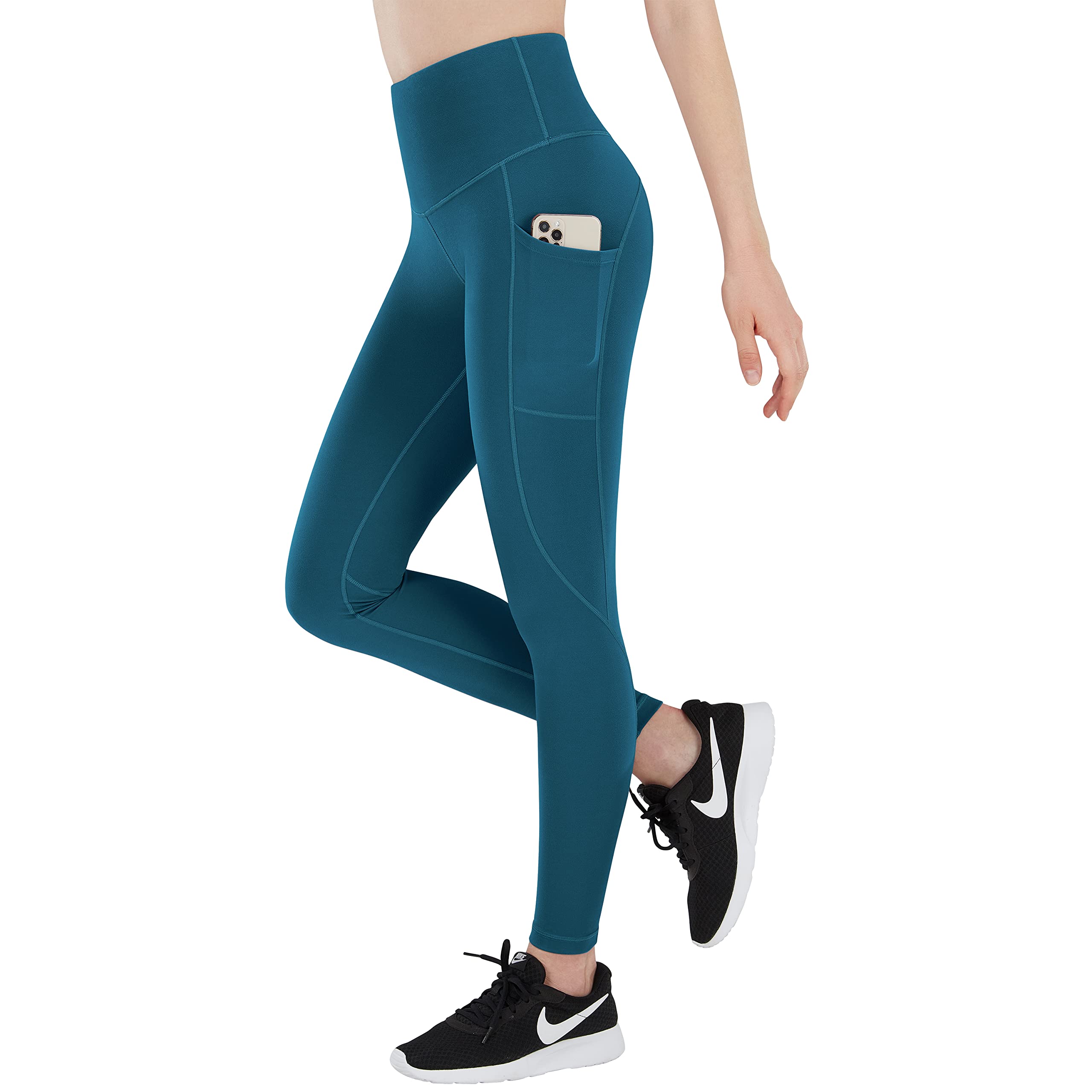 Espidoo High Waisted Yoga Pants for Women - Tummy Control Workout Leggings with 4-Way Stretch & Pockets - Perfect for Gym, Running, Pilates & Lounge Wear