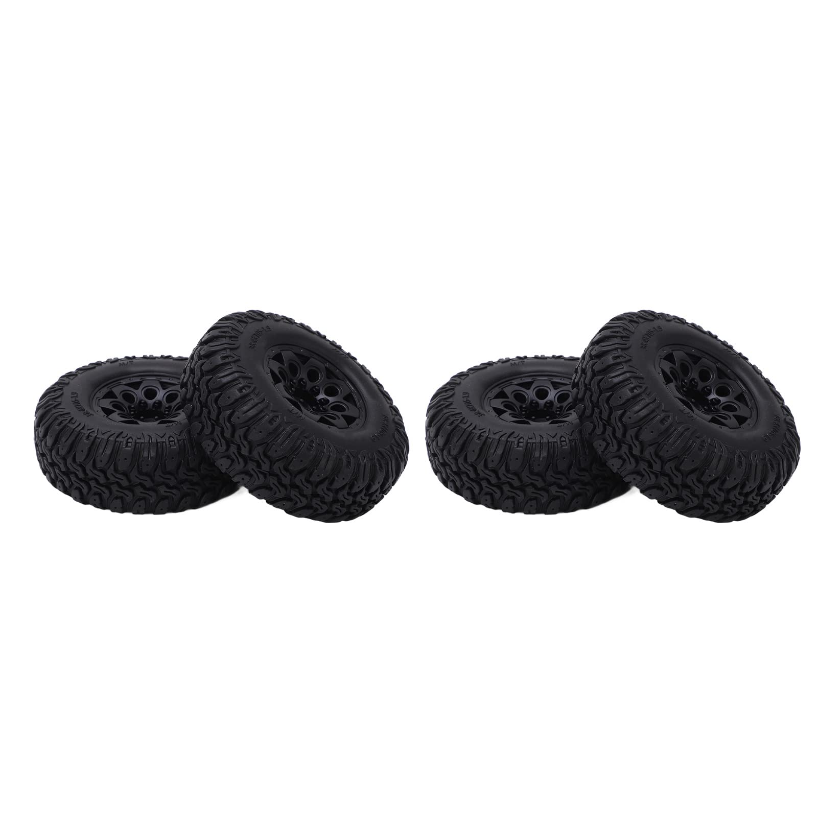 Uxsiya 1.9 Inch RC Rubber Tires for 1:10 Scale RC Crawler - Durable High Traction Off-Road Tires with Easy Replacement Design - Perfect for Rock Crawling, Trail Driving and RC Car Upgrades