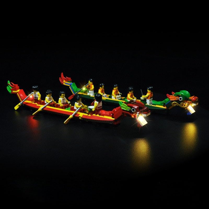 80103 LED Lighting Kit for Boat Racing Building Blocks - No Model Set Included - Classic Version Decorative Model Lamp - Perfect for DIY Projects, Home Decor, and Model Enthusiasts