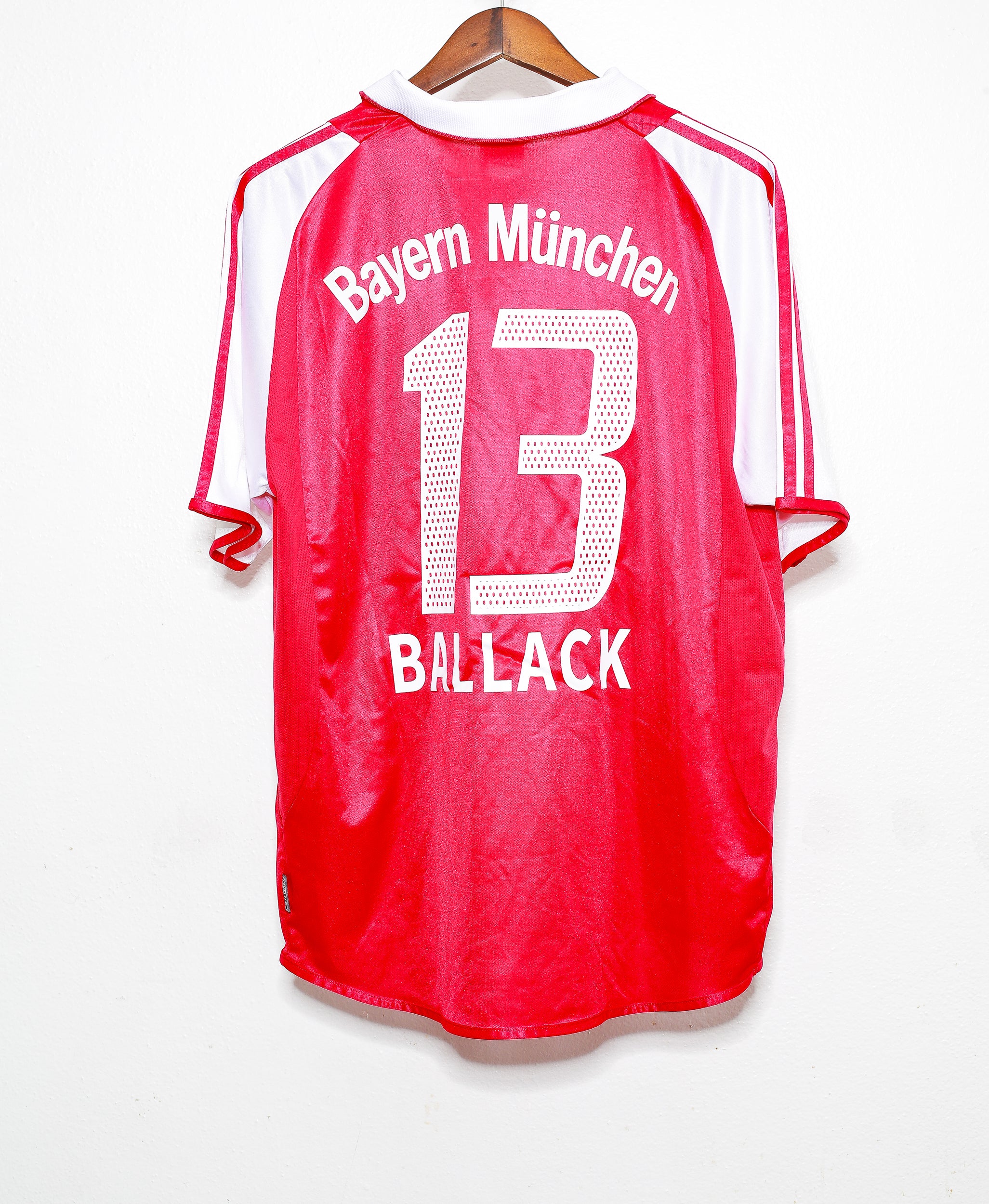 2003 Bayern Munich Home Jersey #13 Michael Ballack - Authentic Soccer Shirt (Size L) - Vintage Football Fan Gift, Match Day & Collection Display