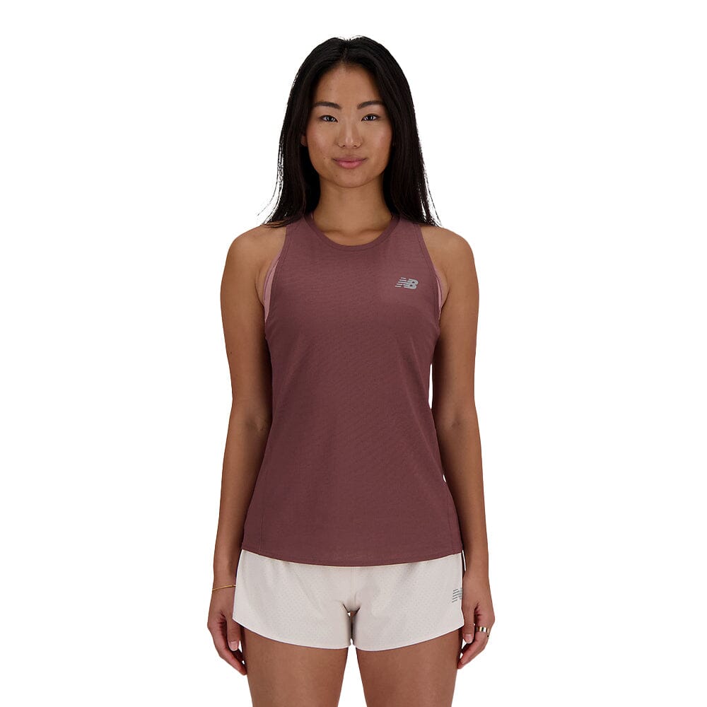 New Balance Women's Jacquard Slim Tank Top - Breathable Workout Shirt for Running, Yoga & Gym | Lightweight Athletic Performance Apparel
