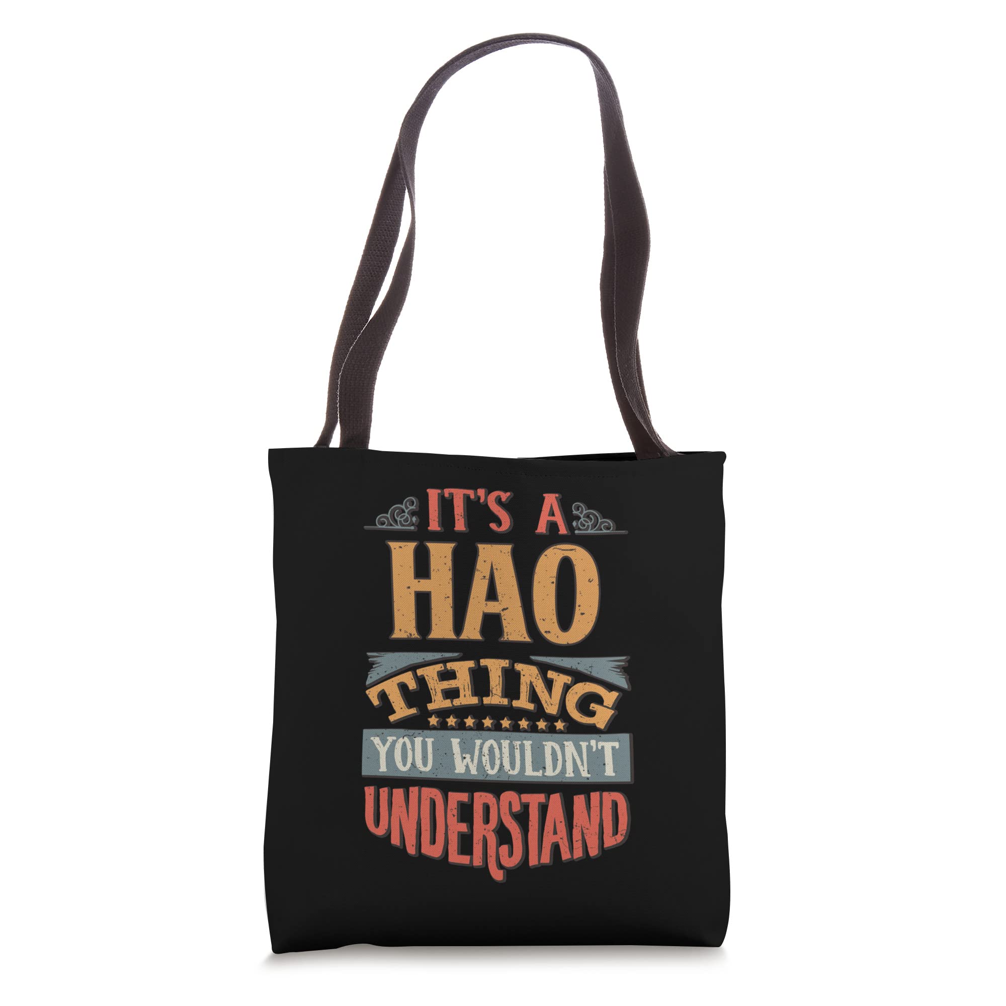 Stylish Hao Name Tote Bag - Durable Canvas Shopping Bag for Women & Men - Perfect for Groceries, Beach, Work & Travel