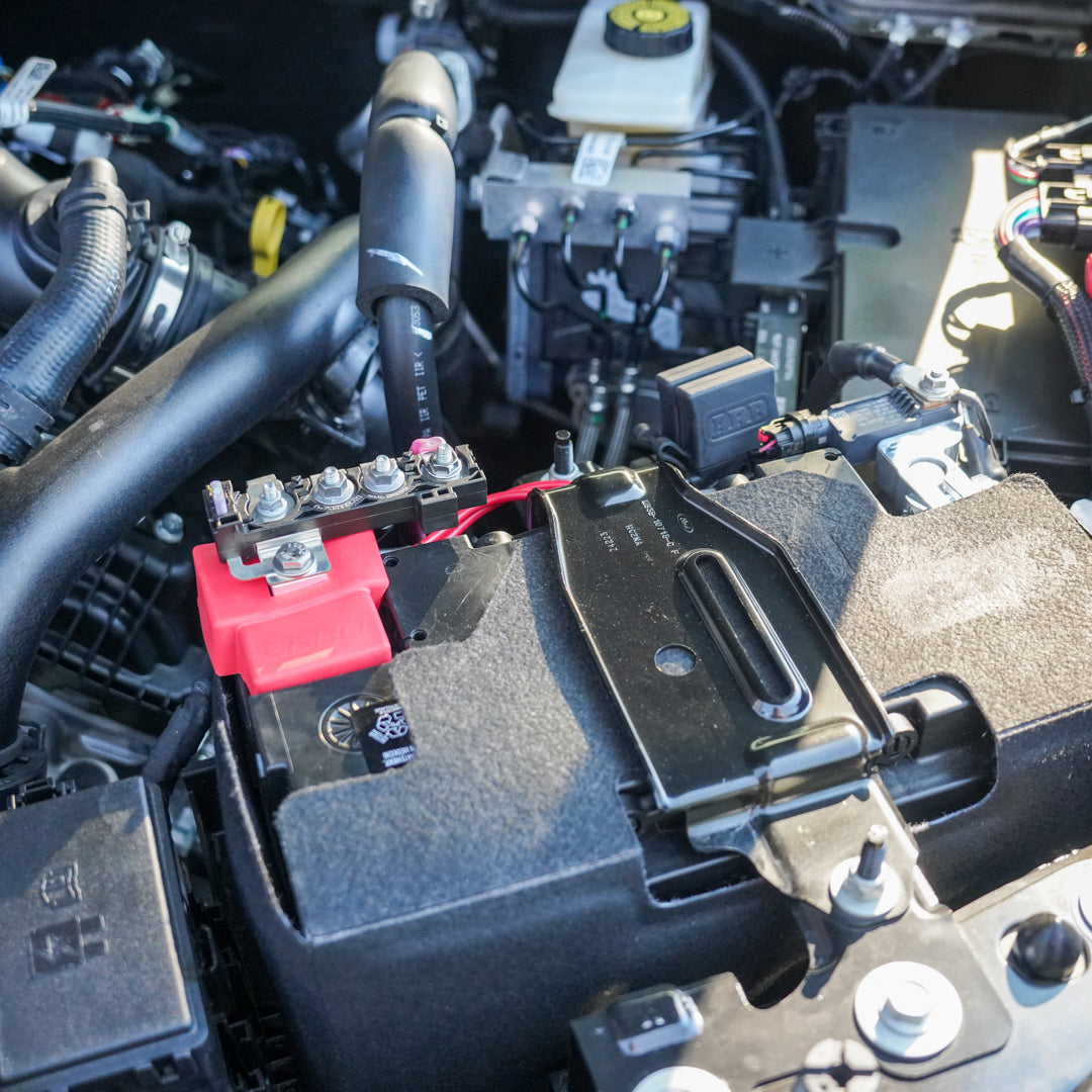 24 Ford Ranger & Ranger Raptor Battery Terminal Upgrade Kit - High Performance Billet Aluminum Replacement - Perfect for Off-Roading & Extreme Weather Conditions