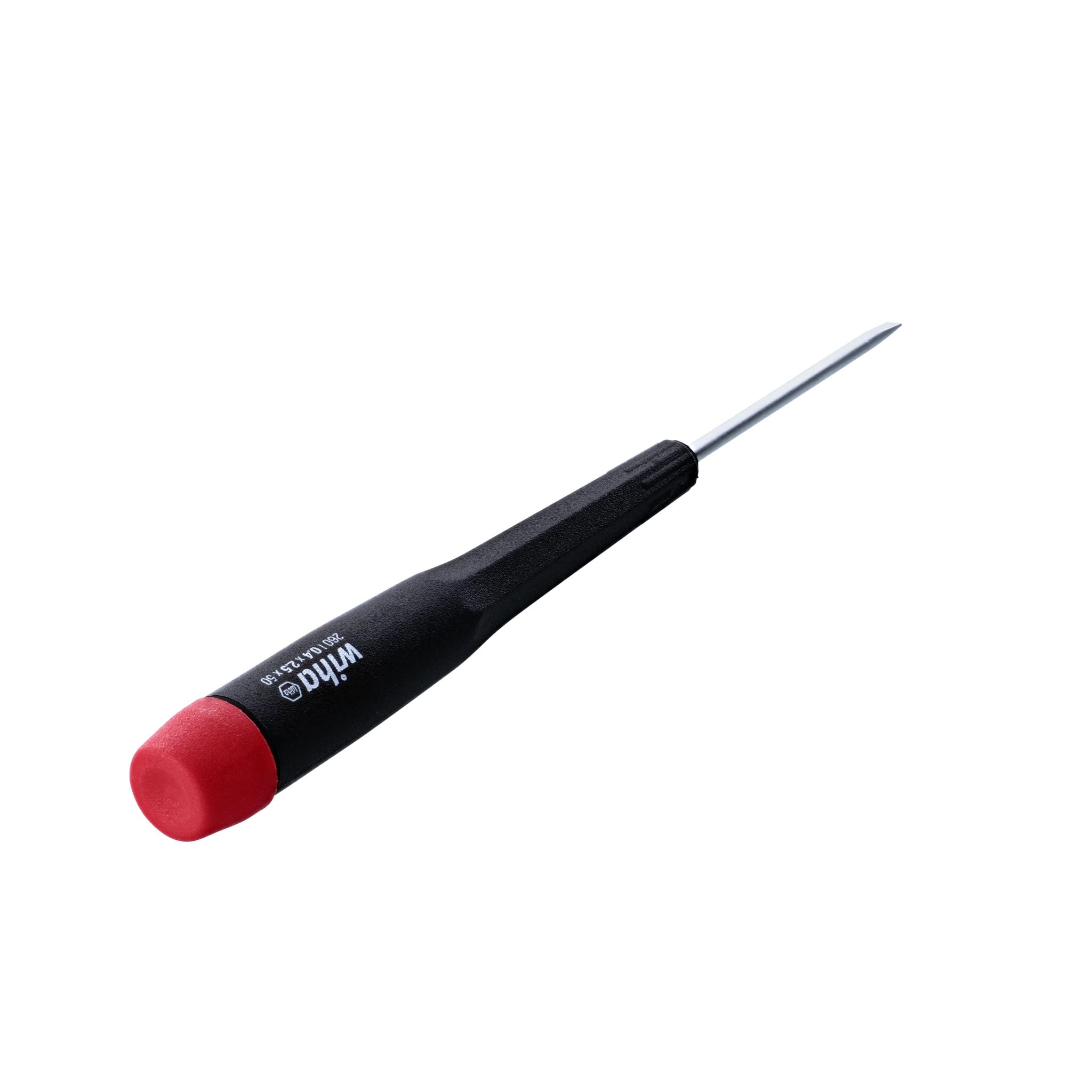 Wiha 96025 Slotted Screwdriver with Precision Handle - 2.5 x 50mm Flat Head Screwdriver for Electronics, Jewelry & Small Appliances Repair - Ideal for DIY Projects & Professional Use