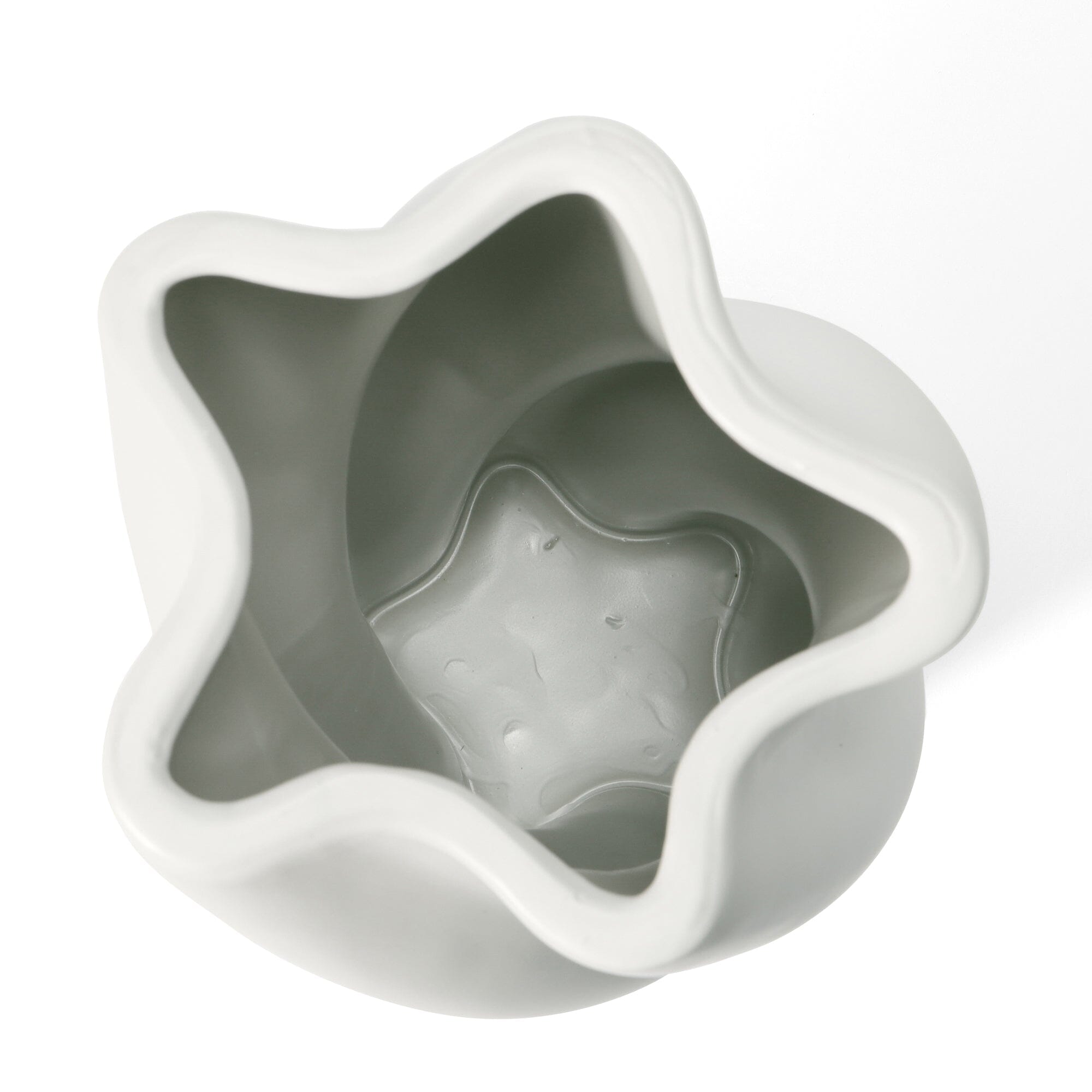 Large White Ceramic Twist Flower Vase - Elegant Home Decor for Living Room, Dining Table & Wedding Centerpieces