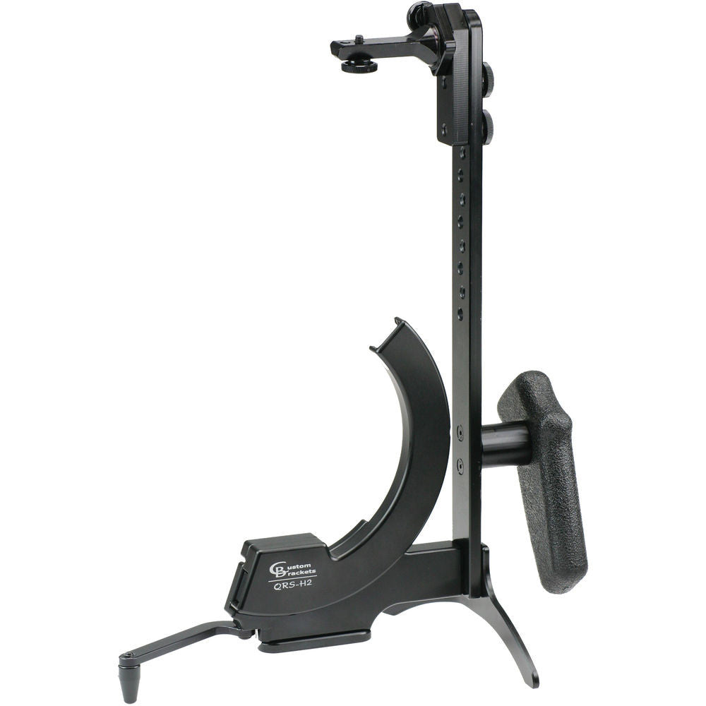 Custom QRS H2 Camera Rotation Bracket System with Handle - Professional Photography & Videography Mount for DSLR, Mirrorless, and Action Cameras - Perfect for Vlogging, Live Streaming, and Outdoor Shooting