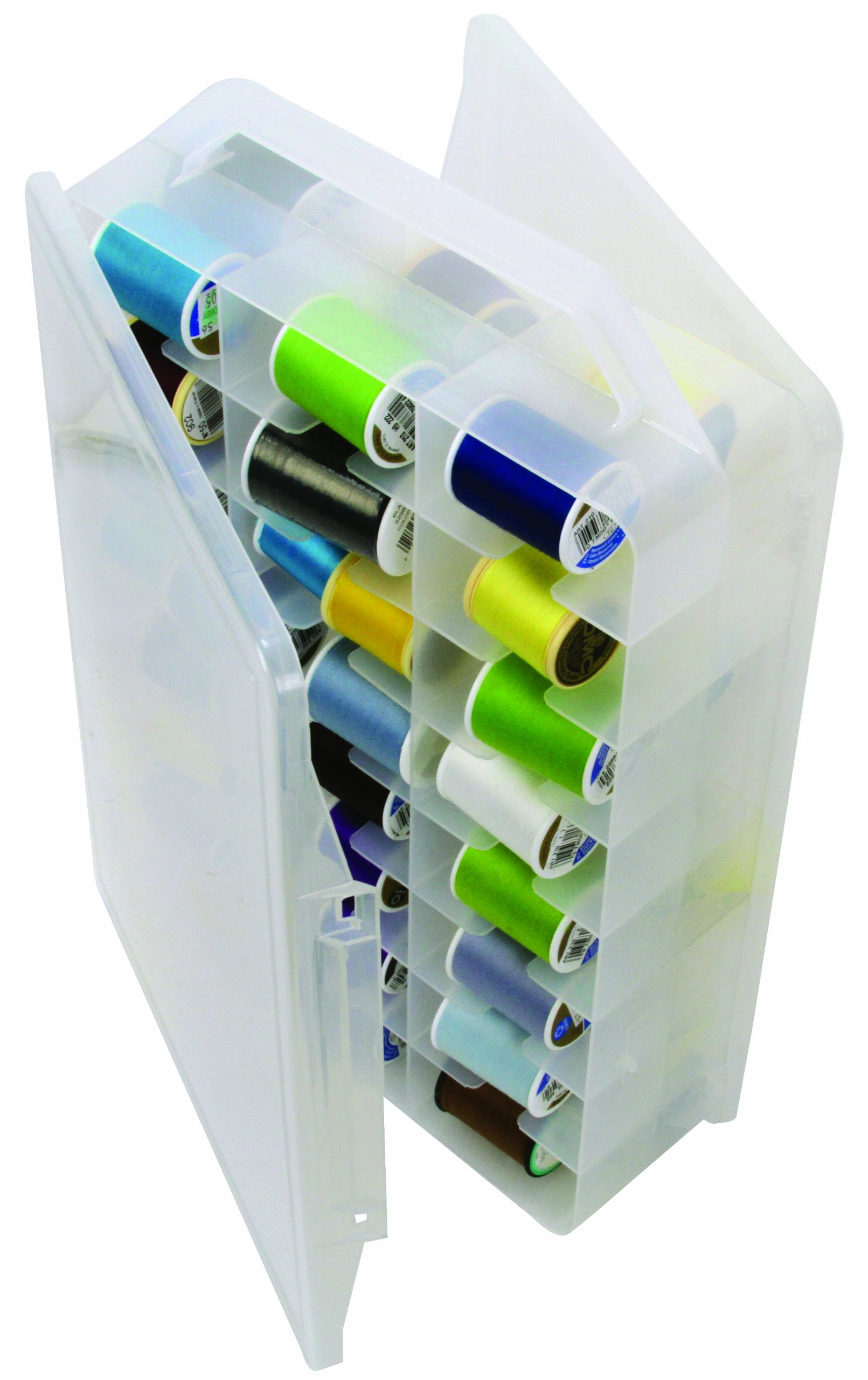 Creative Options 5315 Thread Organizer - Premium Sewing Thread Storage Box with 12 Compartments | Perfect for Embroidery, Quilting & Craft Organization (Use for Home Sewing Rooms, DIY Projects & Professional Tailoring)