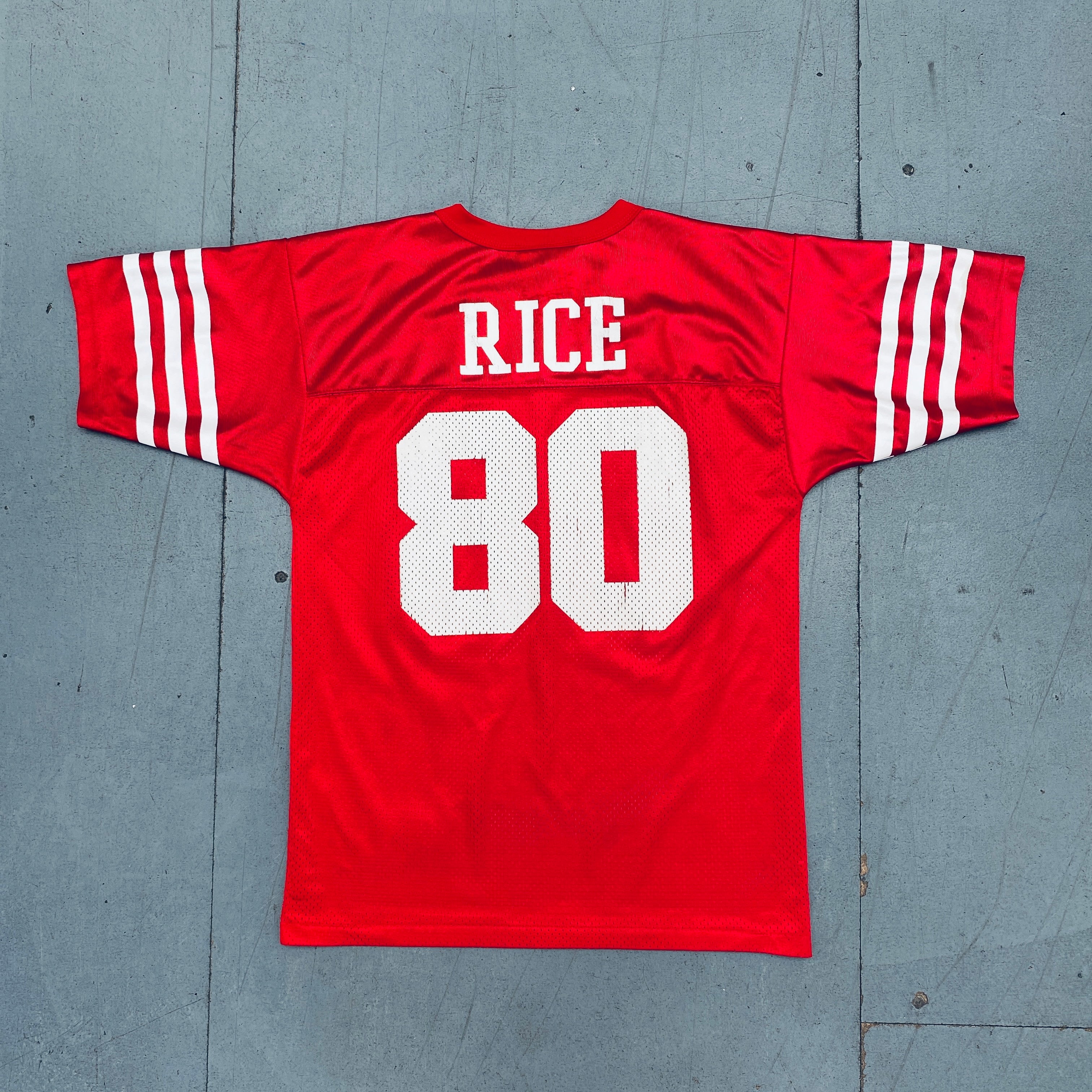 Jerry Rice San Francisco 49ers 1989-1990 Throwback Jersey - Vintage NFL Football Apparel for Fans & Collectors | Perfect for Game Day, Tailgating & Sports Memorabilia Displays