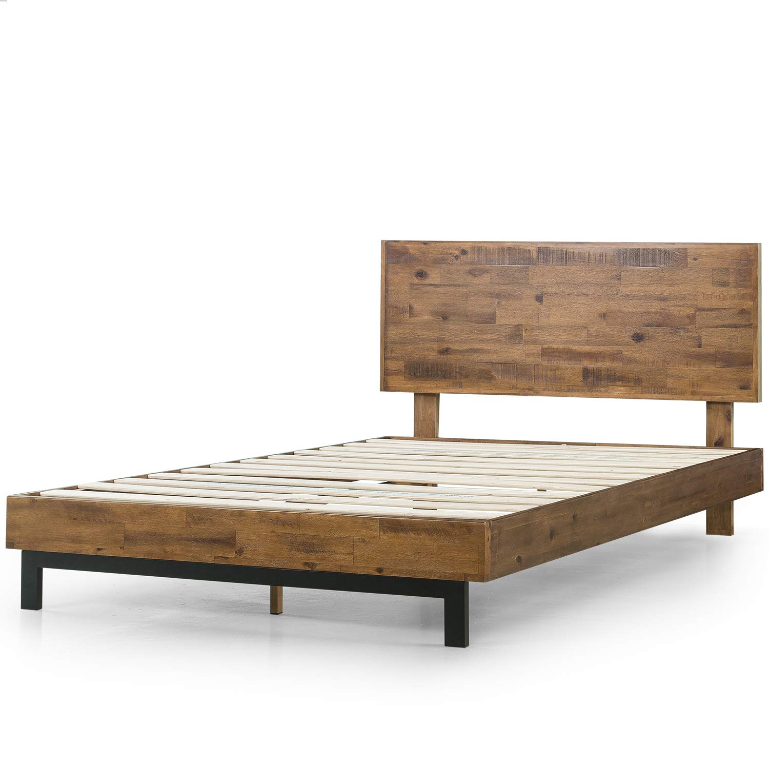 ZINUS Tricia Wood Platform Bed Frame with Adjustable Headboard - King Size, No Box Spring Needed, Sturdy Wood Slat Support, Easy Assembly - Perfect for Master Bedroom, Guest Room & Modern Home Decor