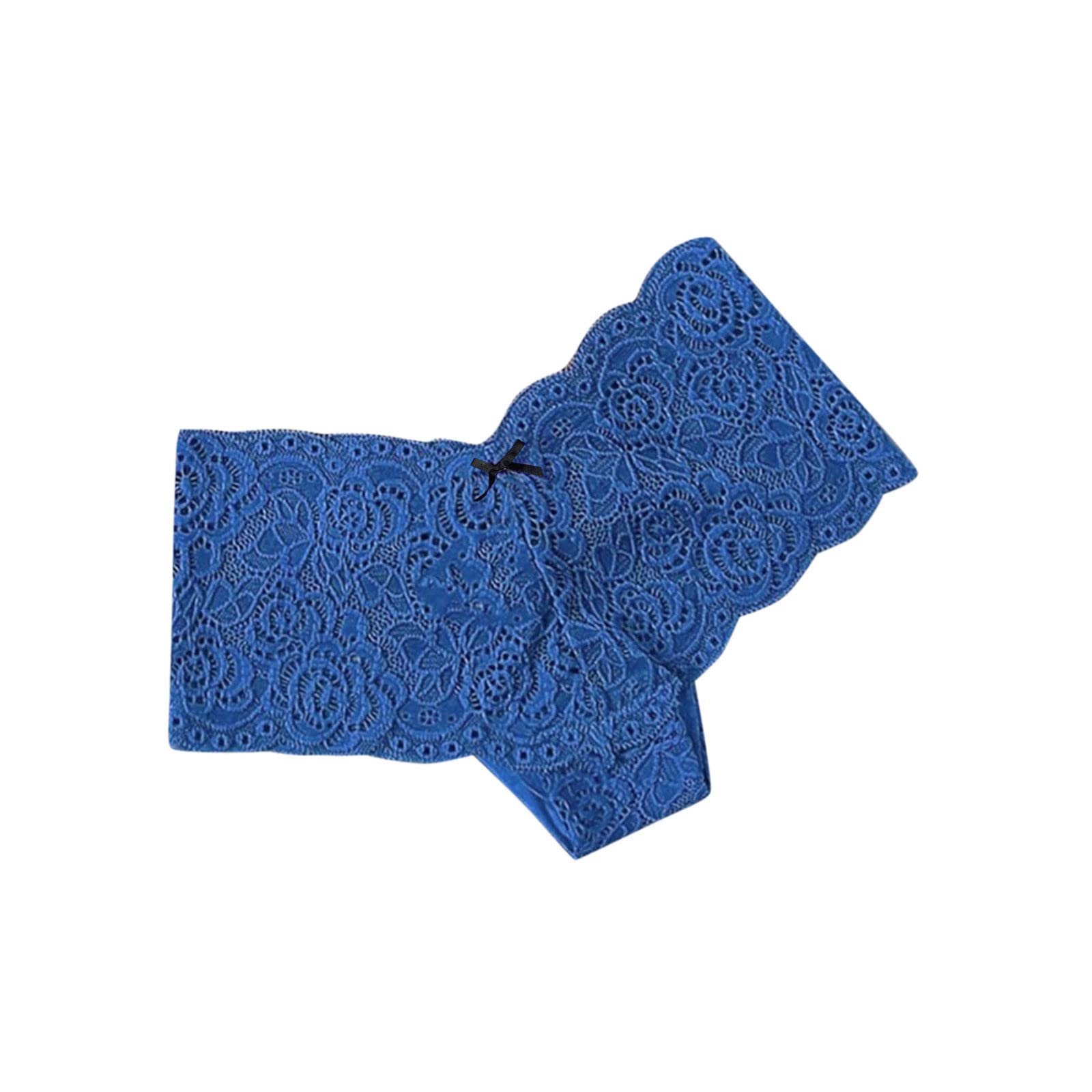 Sexy Lace Boxer Panties for Women - Seamless Comfortable Low Rise Cotton Bikini Underwear - Perfect for Sleepwear, Lounge & Intimate Moments