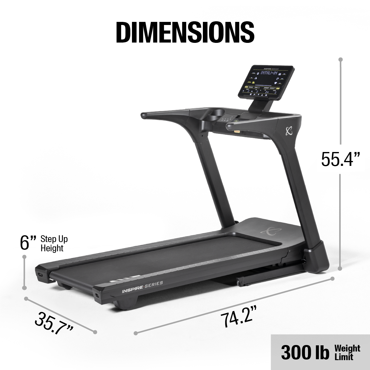 INSPIRE SERIES T5 TREADMILL - Premium Home Fitness Equipment for Running & Walking - Perfect for Small Spaces & Home Gym Workouts