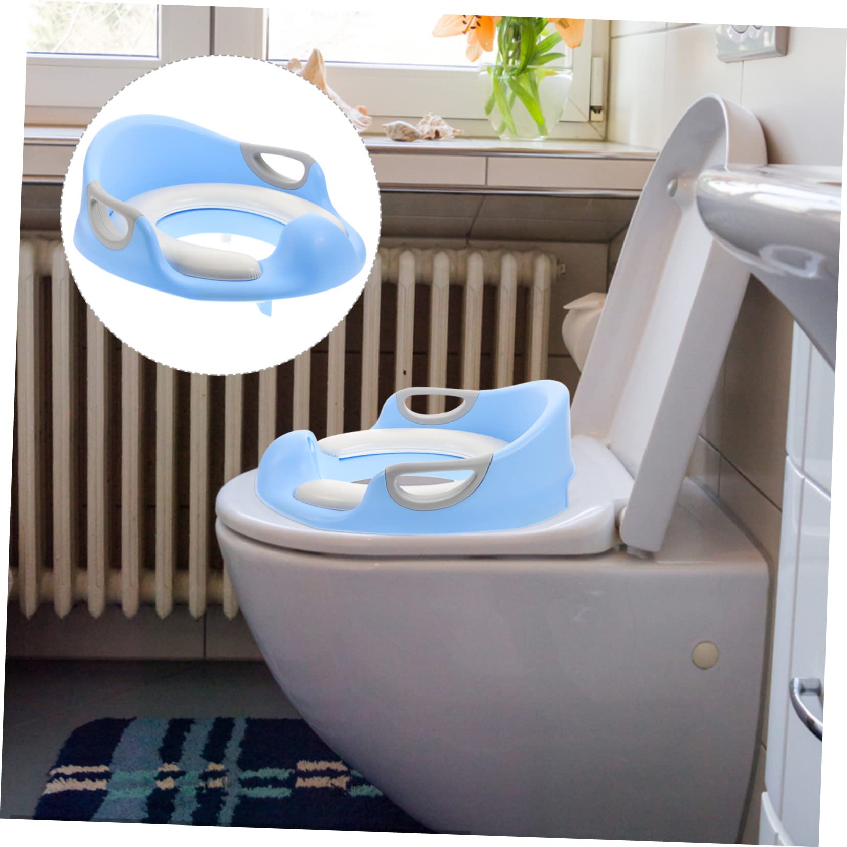 BIUDECO Toddler Potty Training Seat for Boys and Girls - Sturdy, Skin-Friendly & Comfortable Kids Toilet Trainer for Easy Learning - Perfect for Home, Travel & Daycare Use